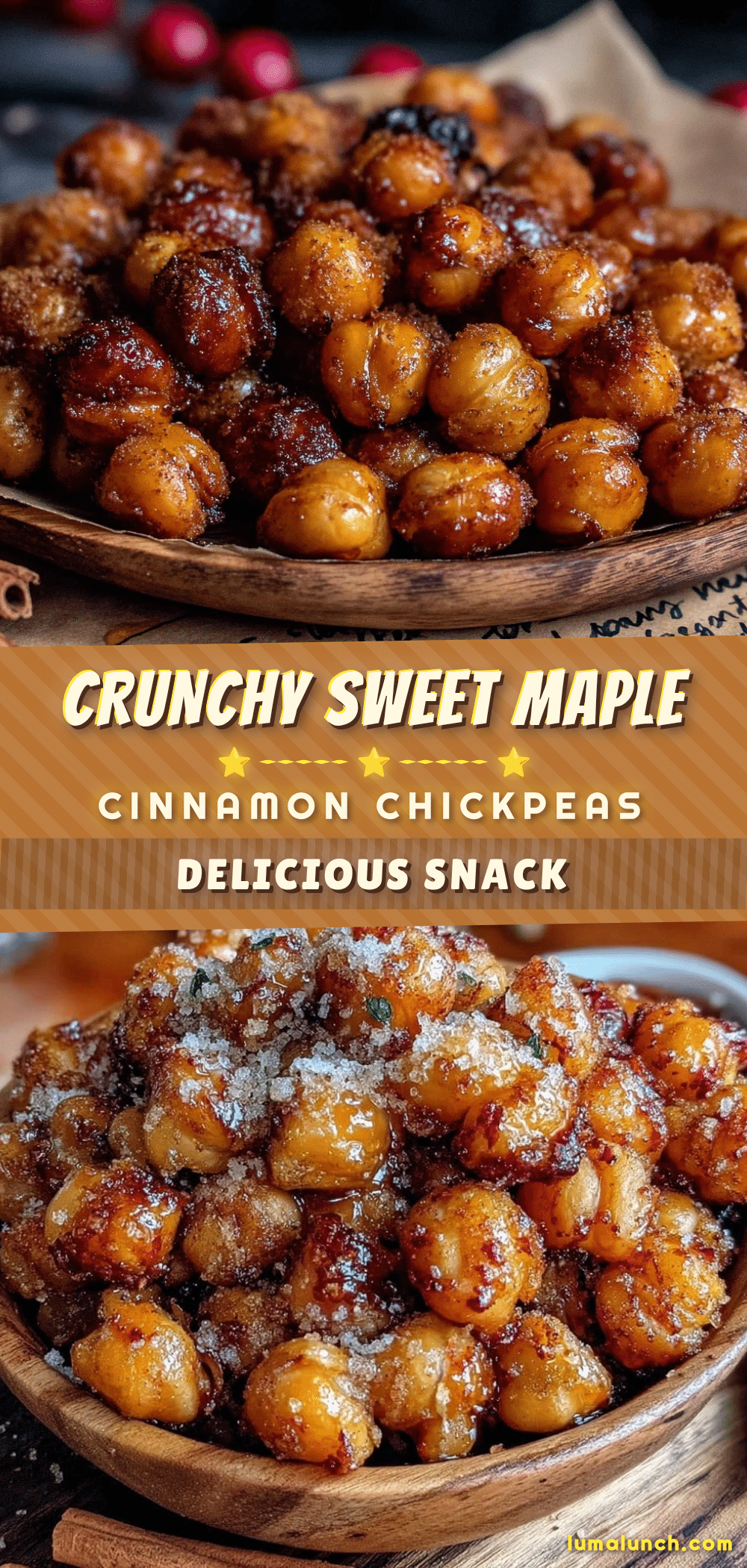 maple cinnamon roasted chickpeas recipe