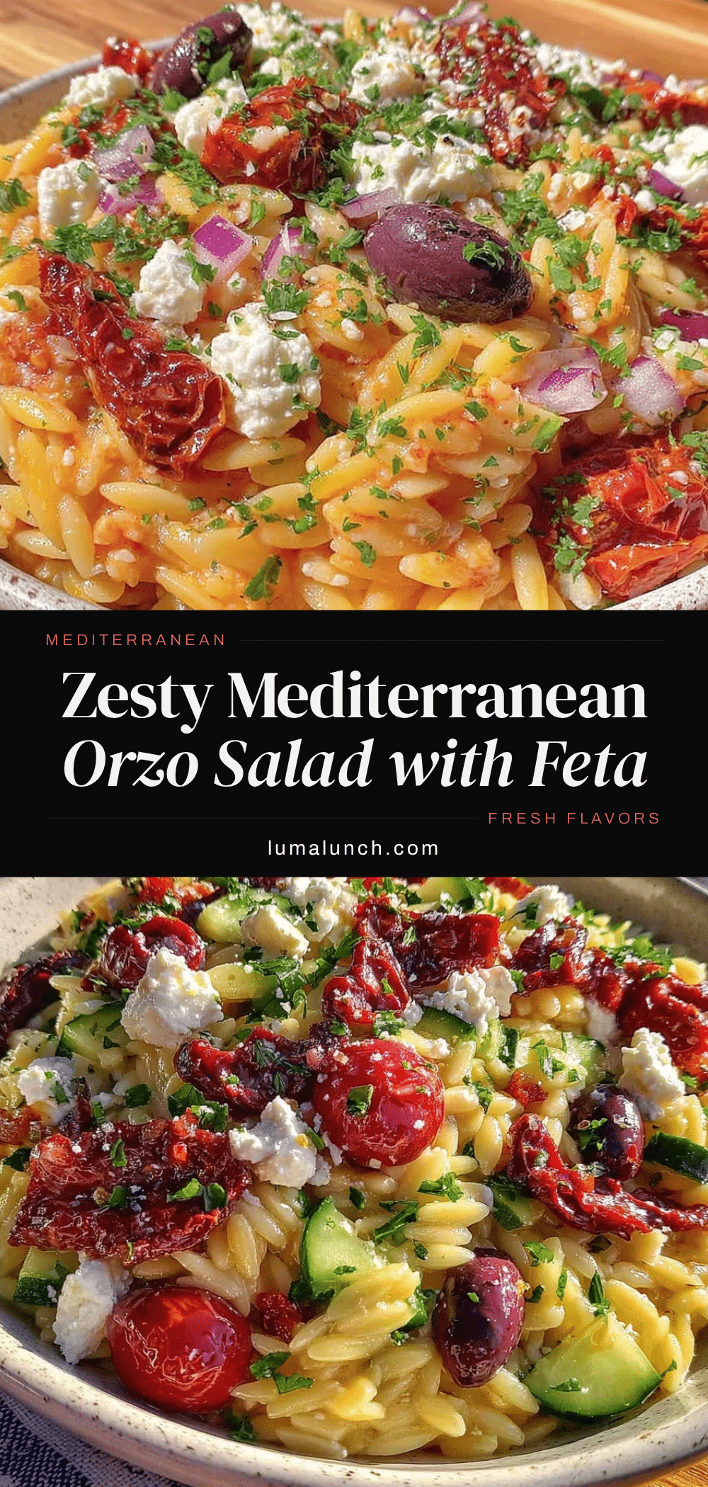Mediterranean Orzo Salad recipe