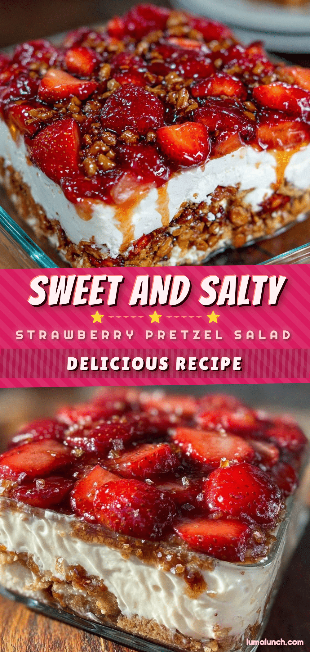 savory strawberry pretzel salad recipe