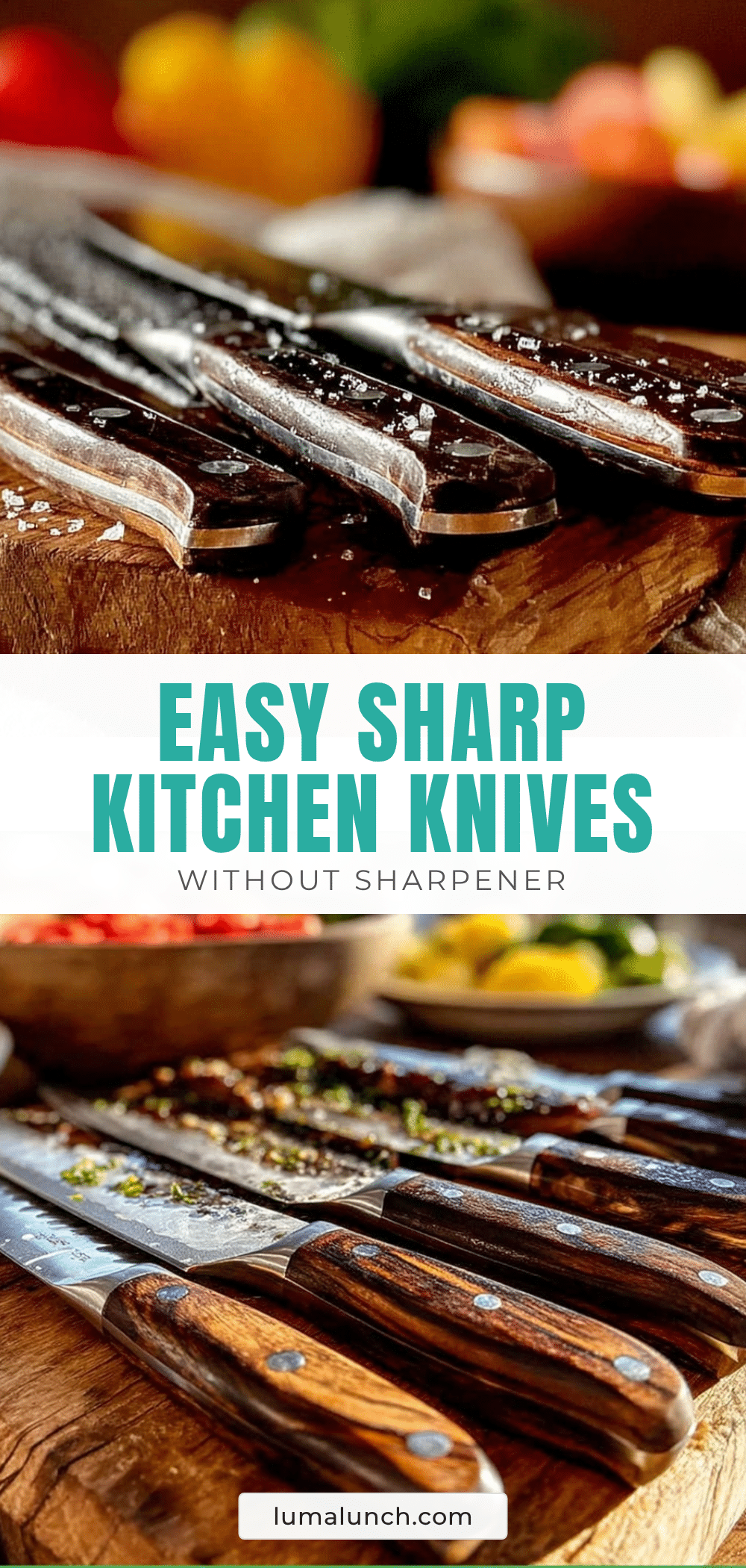 sharpen kitchen knives without sharpener recipe