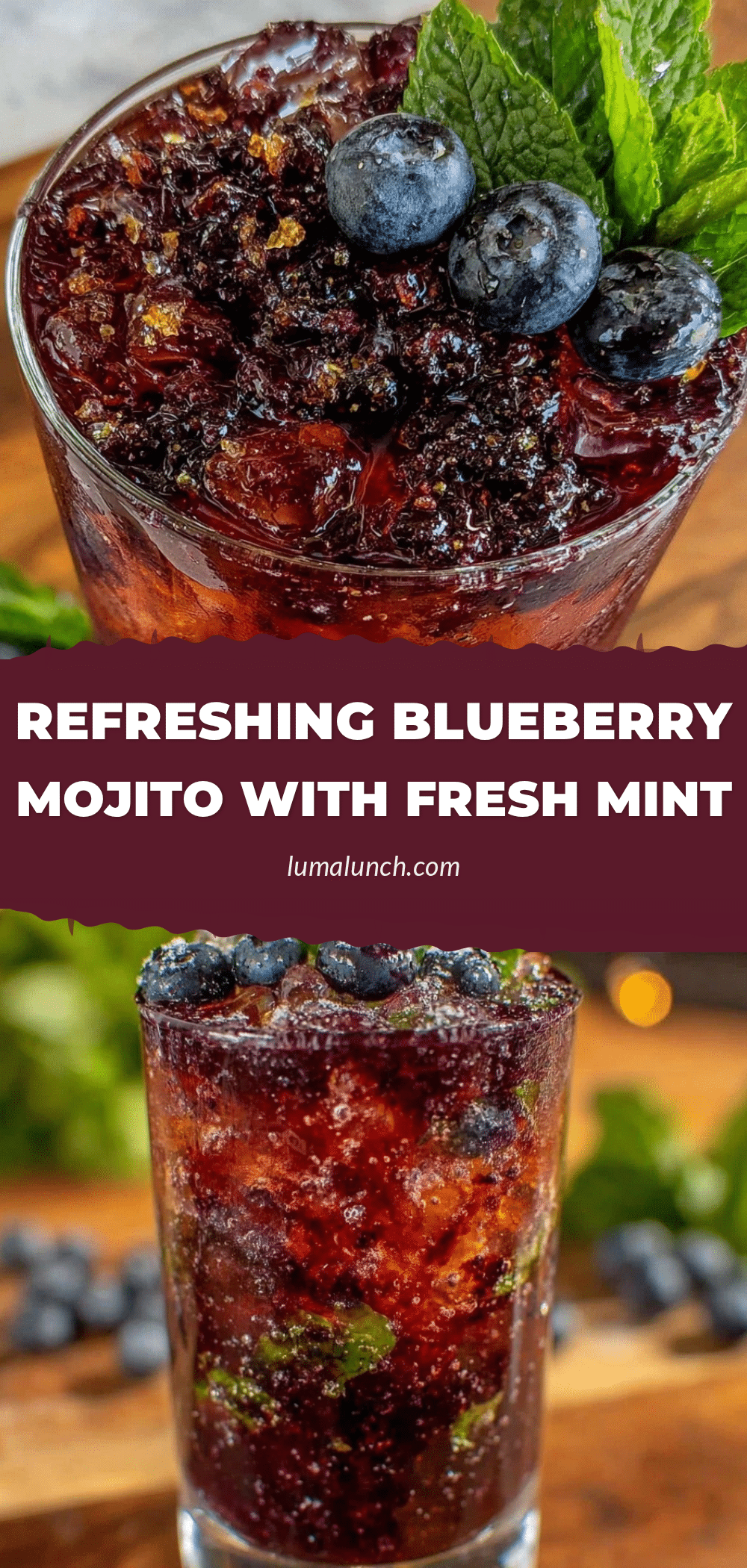 blueberry mojito with fresh mint recipe