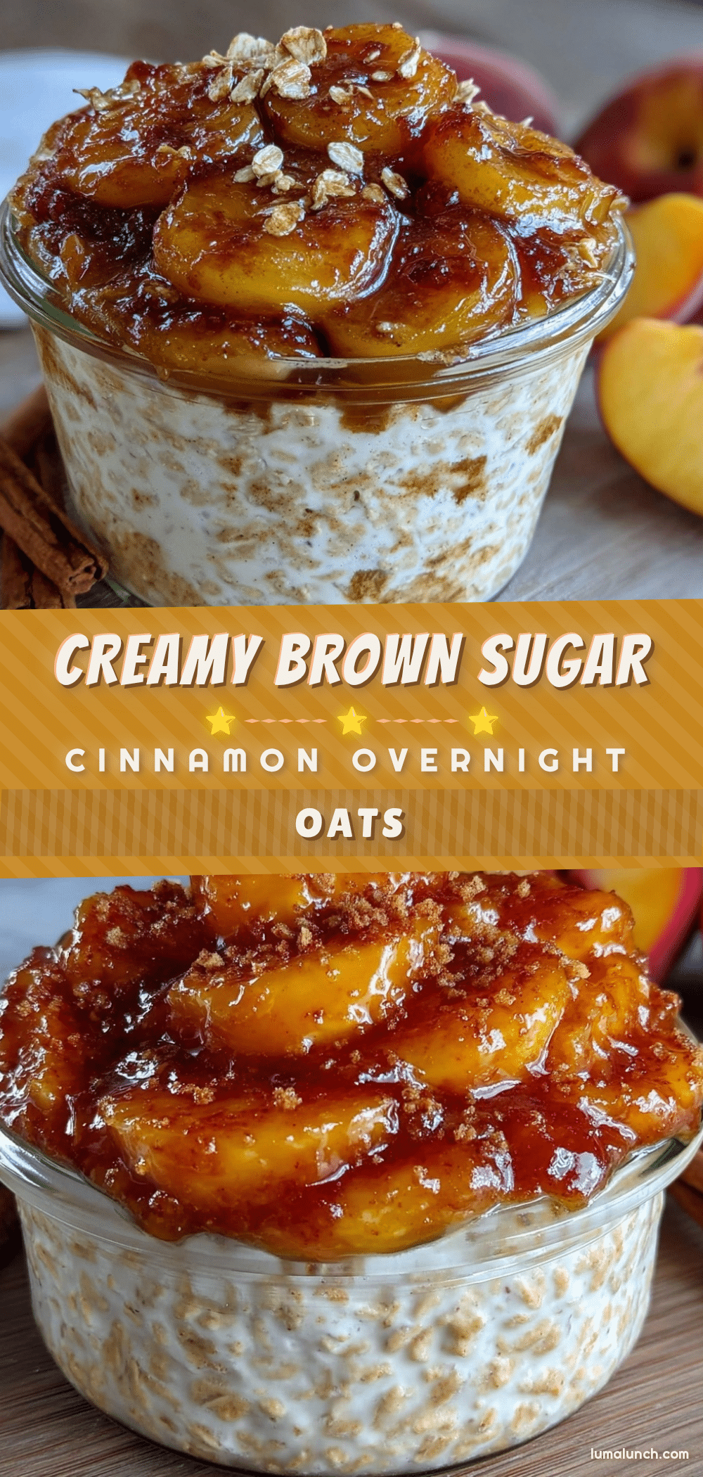 creamy brown sugar cinnamon overnight oats recipe