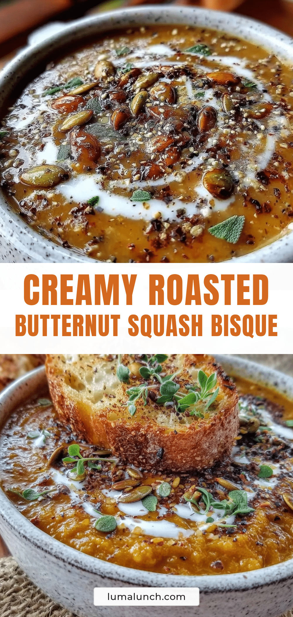 creamy roasted butternut squash bisque recipe