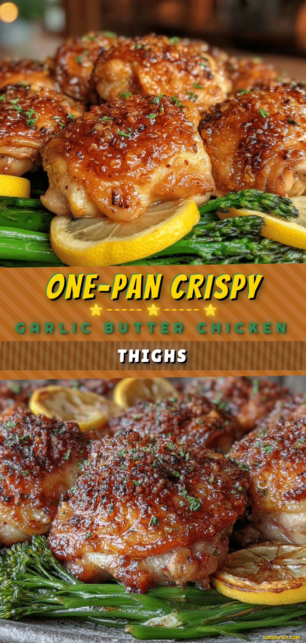 crispy one-pan garlic butter chicken thighs recipe