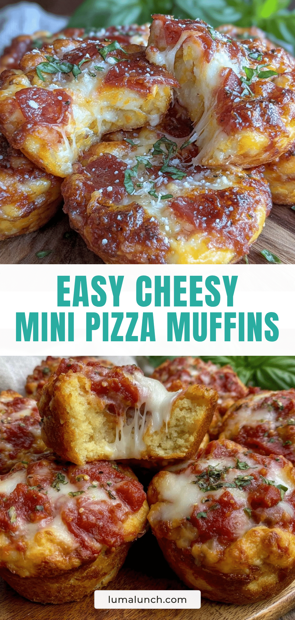 easy cheesy mini pizza muffins recipe