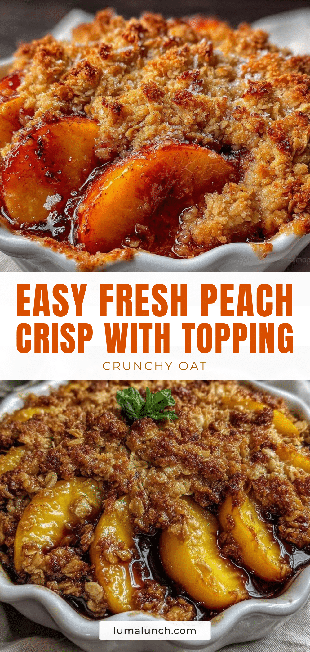 easy fresh peach crisp recipe