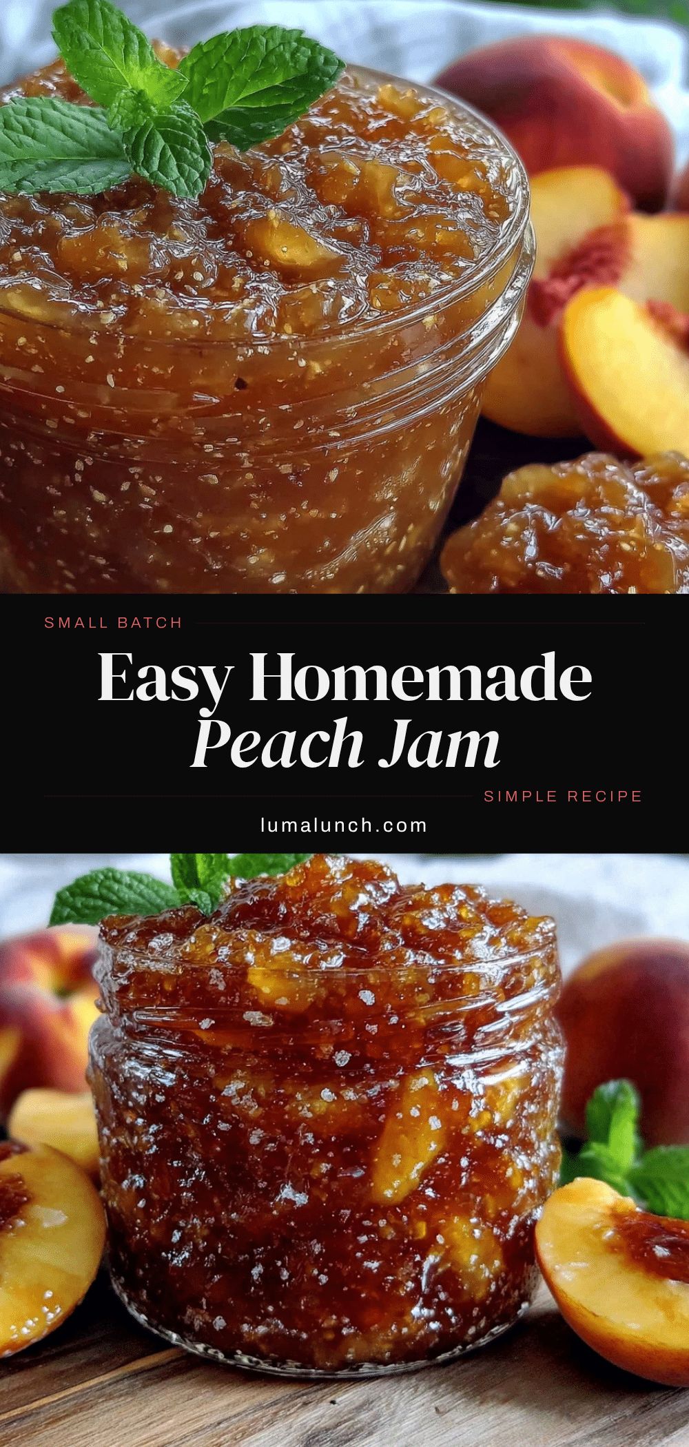 easy small batch peach jam recipe