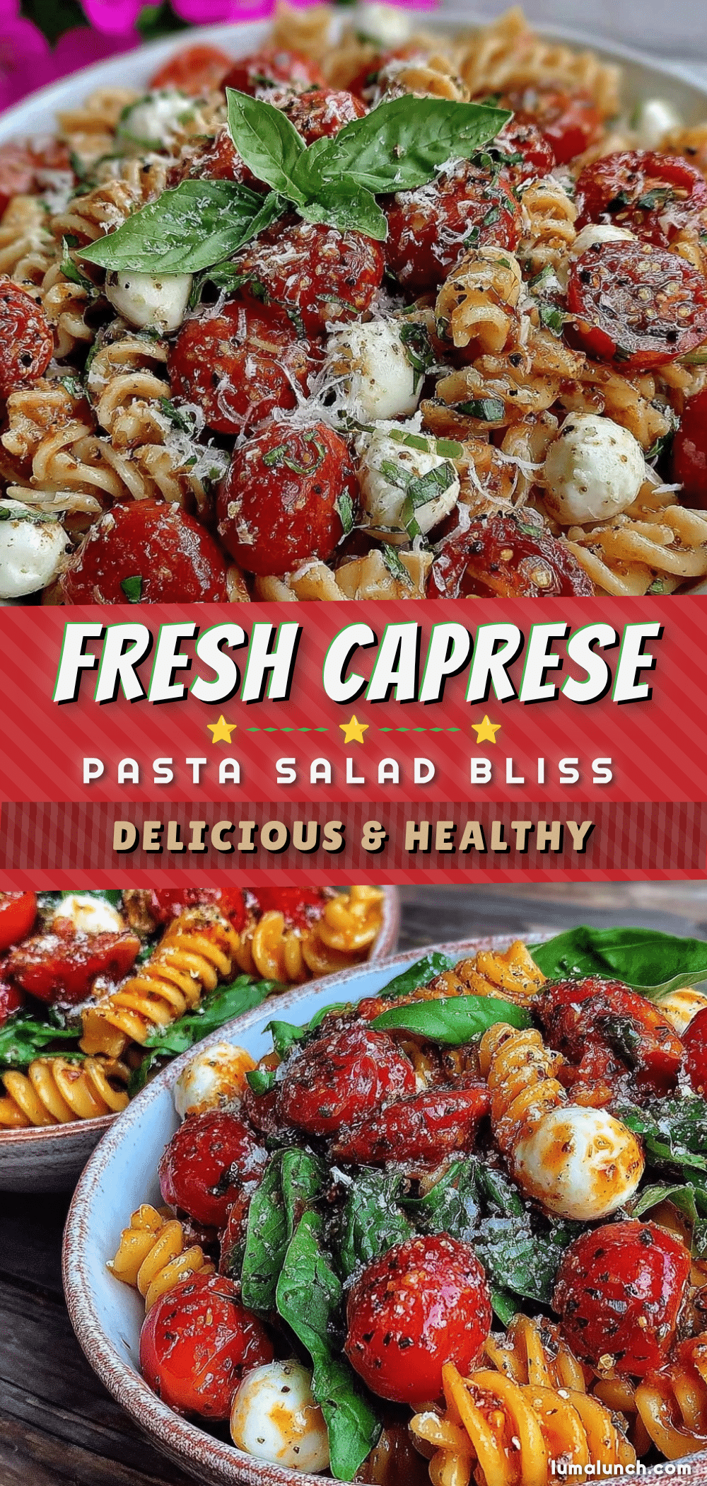 fresh caprese pasta salad recipe