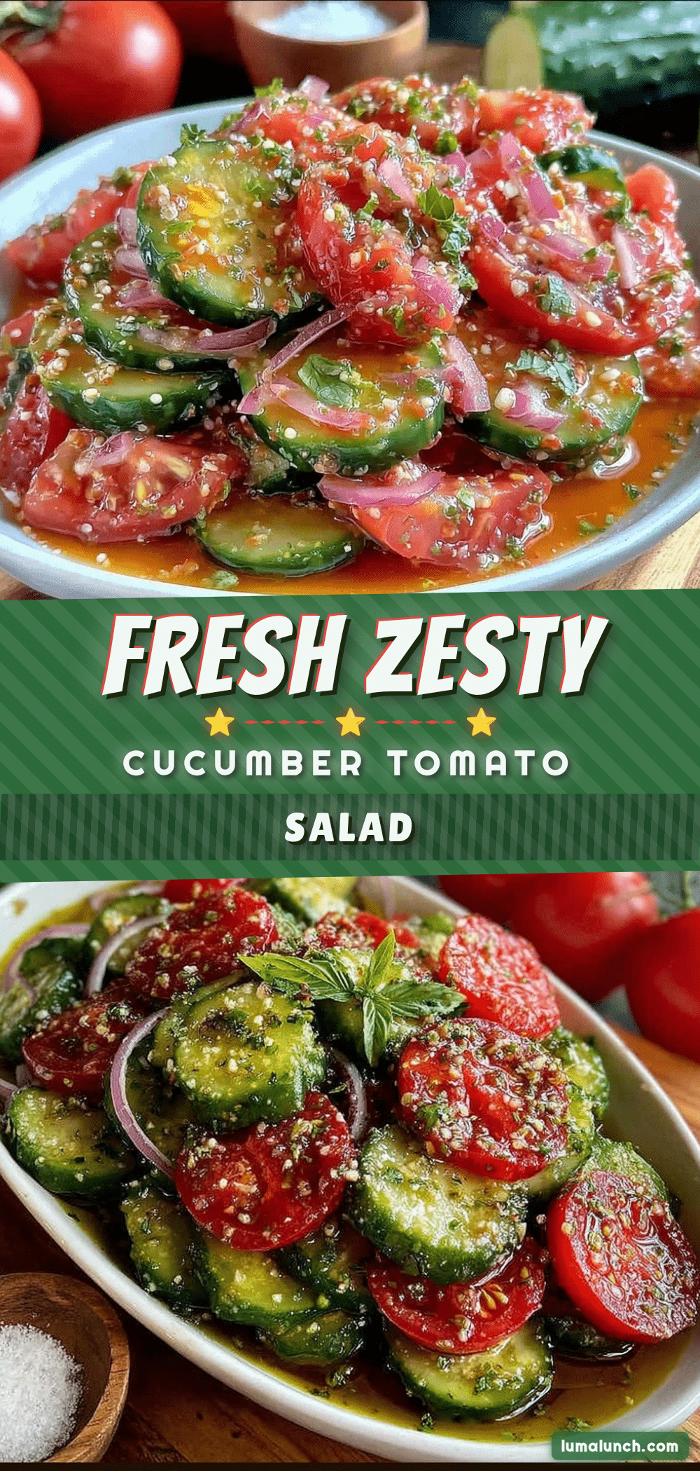 fresh cucumber tomato salad recipe