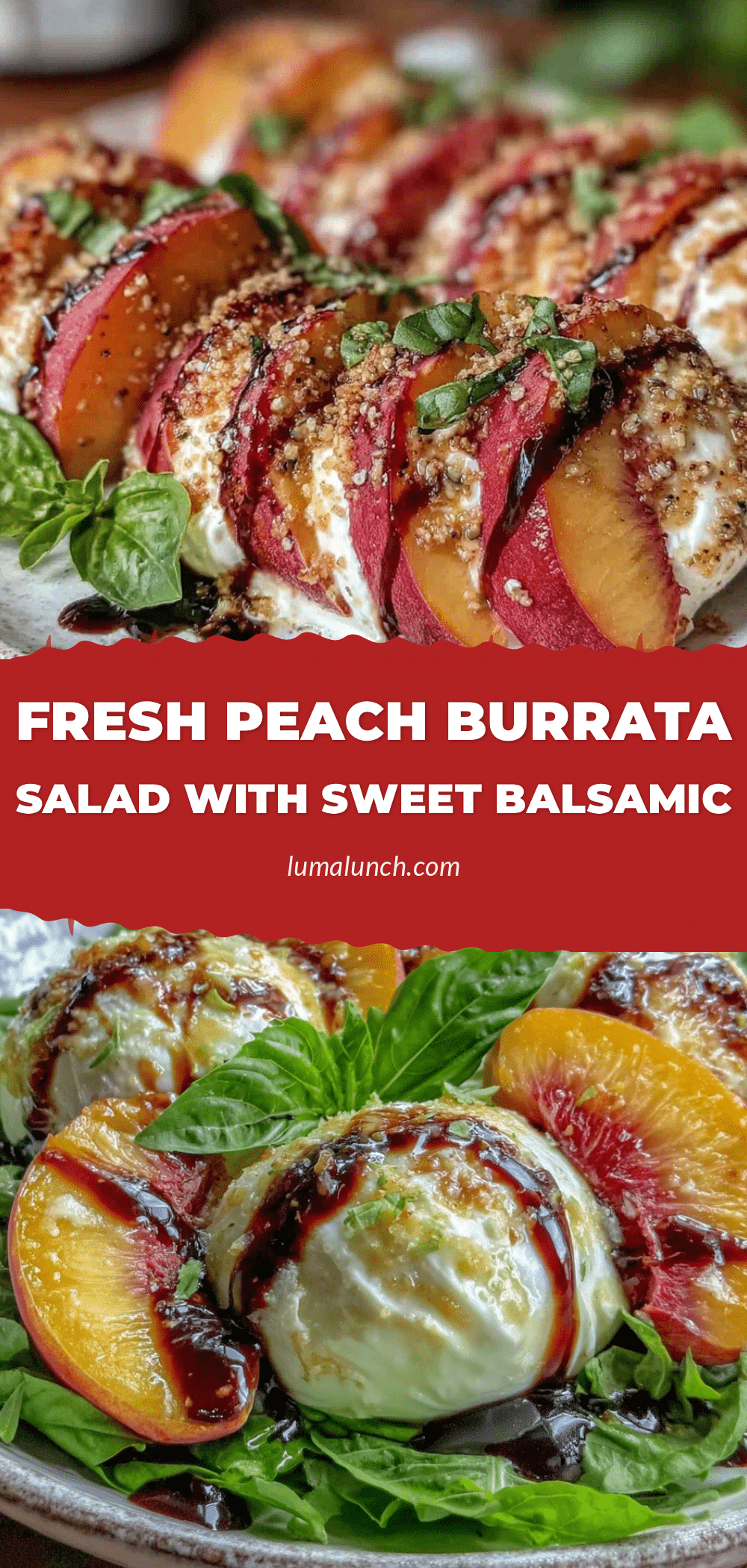 fresh peach burrata salad recipe