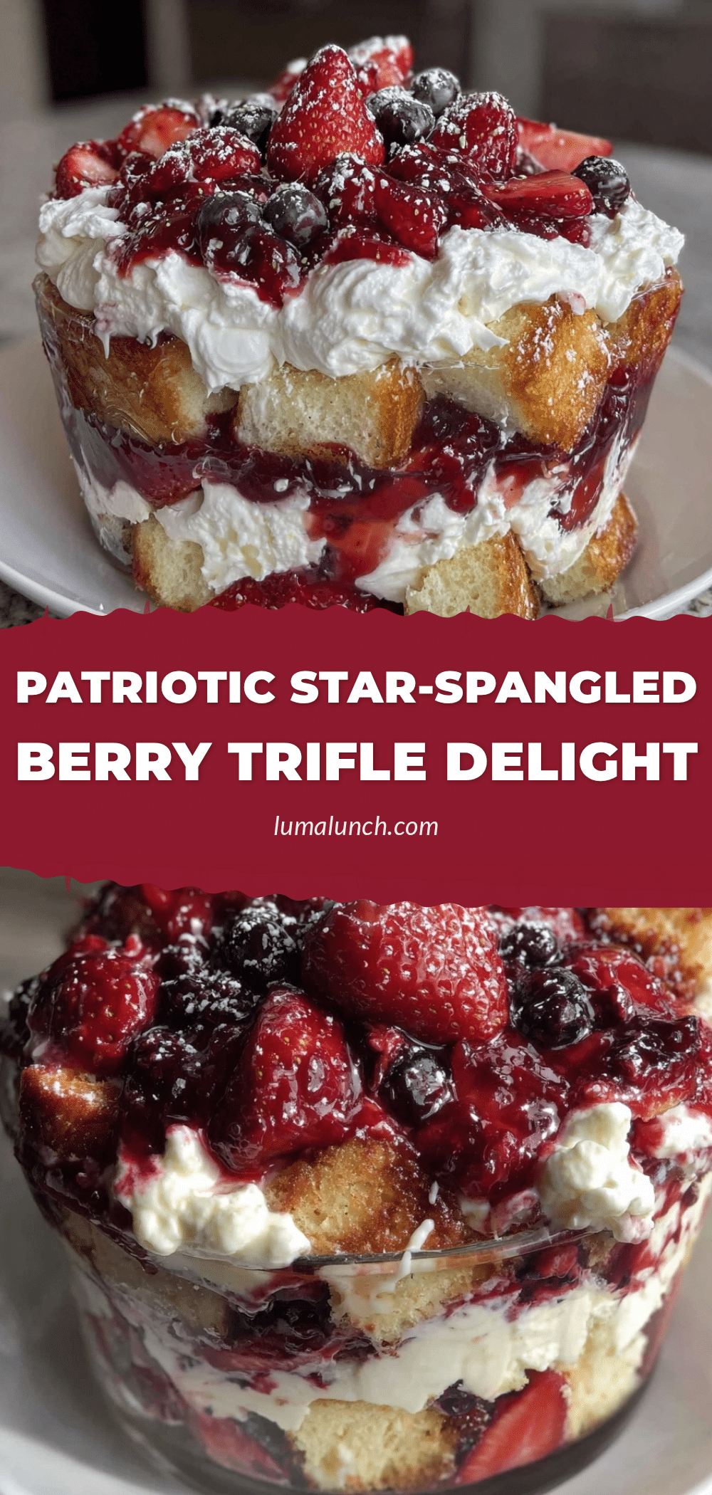 Fresh Star-Spangled Berry Trifle recipe