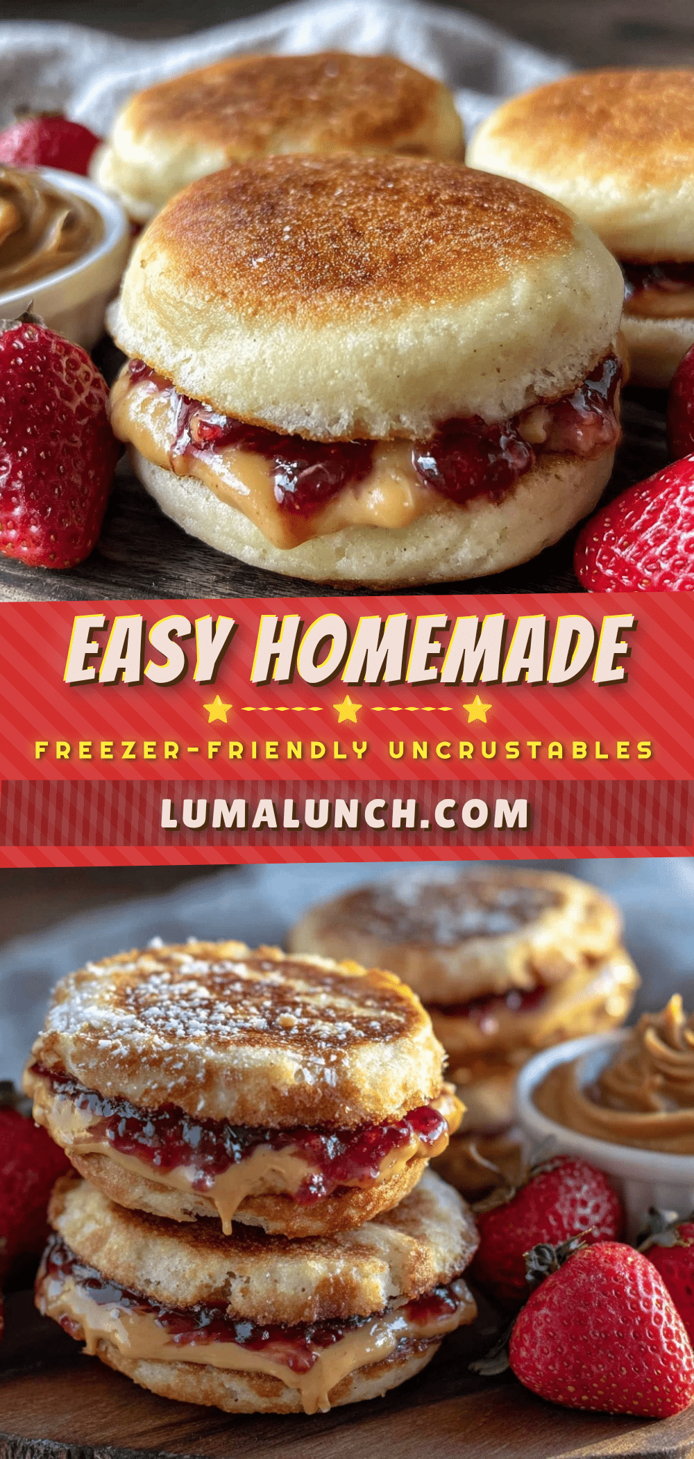 homemade freezer-friendly uncrustables recipe recipe