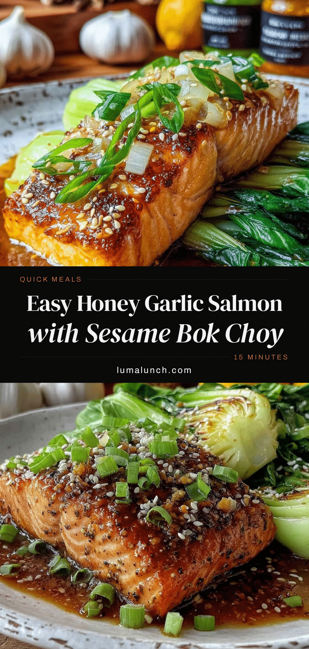 honey garlic salmon recipe