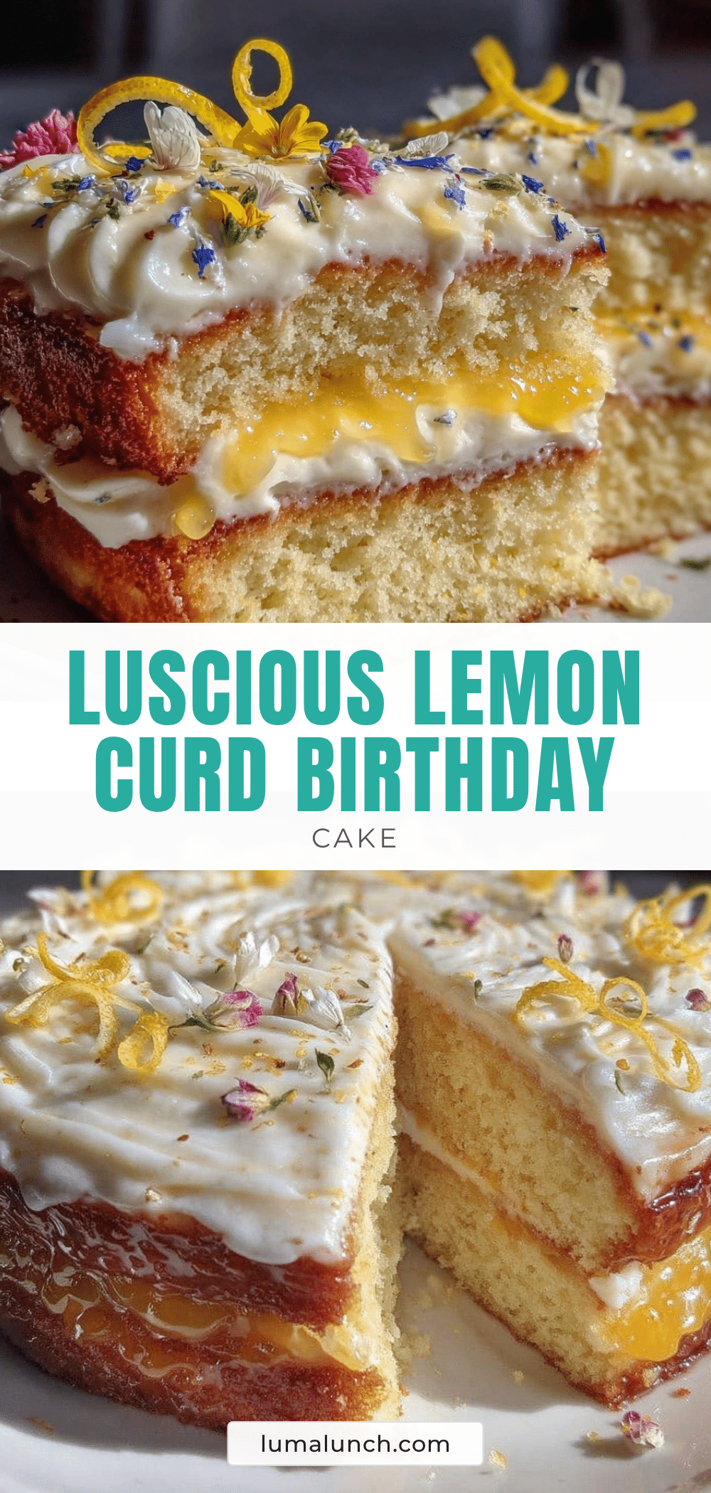 lemon curd filled birthday cake recipe