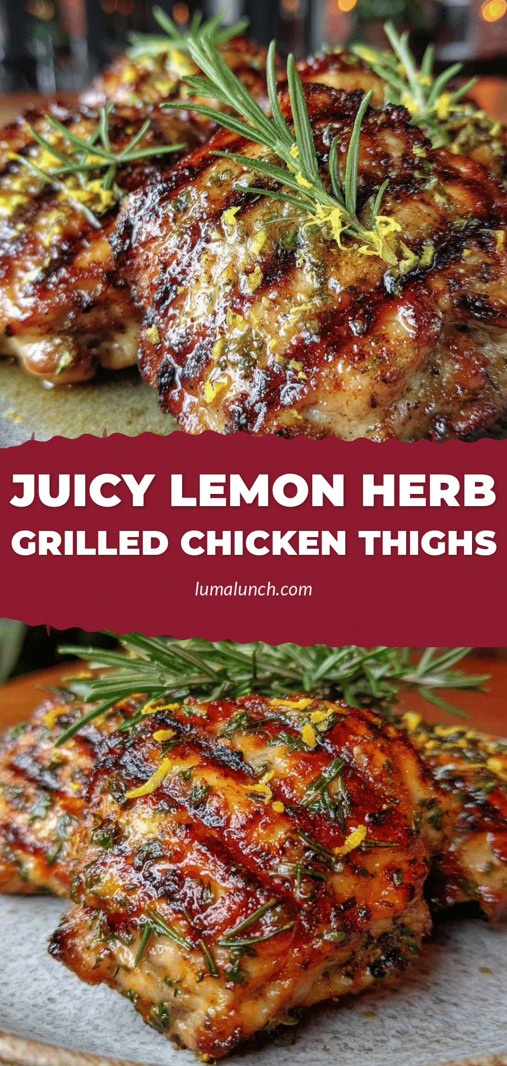 lemon herb grilled chicken thighs recipe