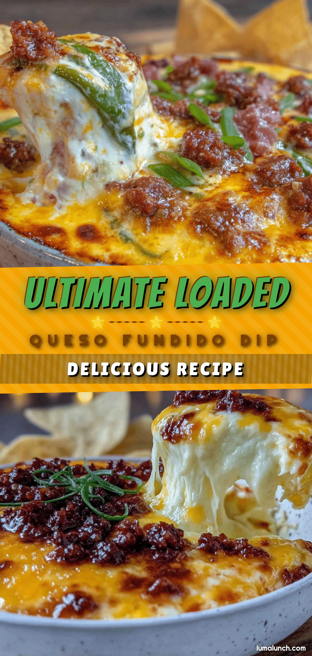 loaded queso fundido dip recipe