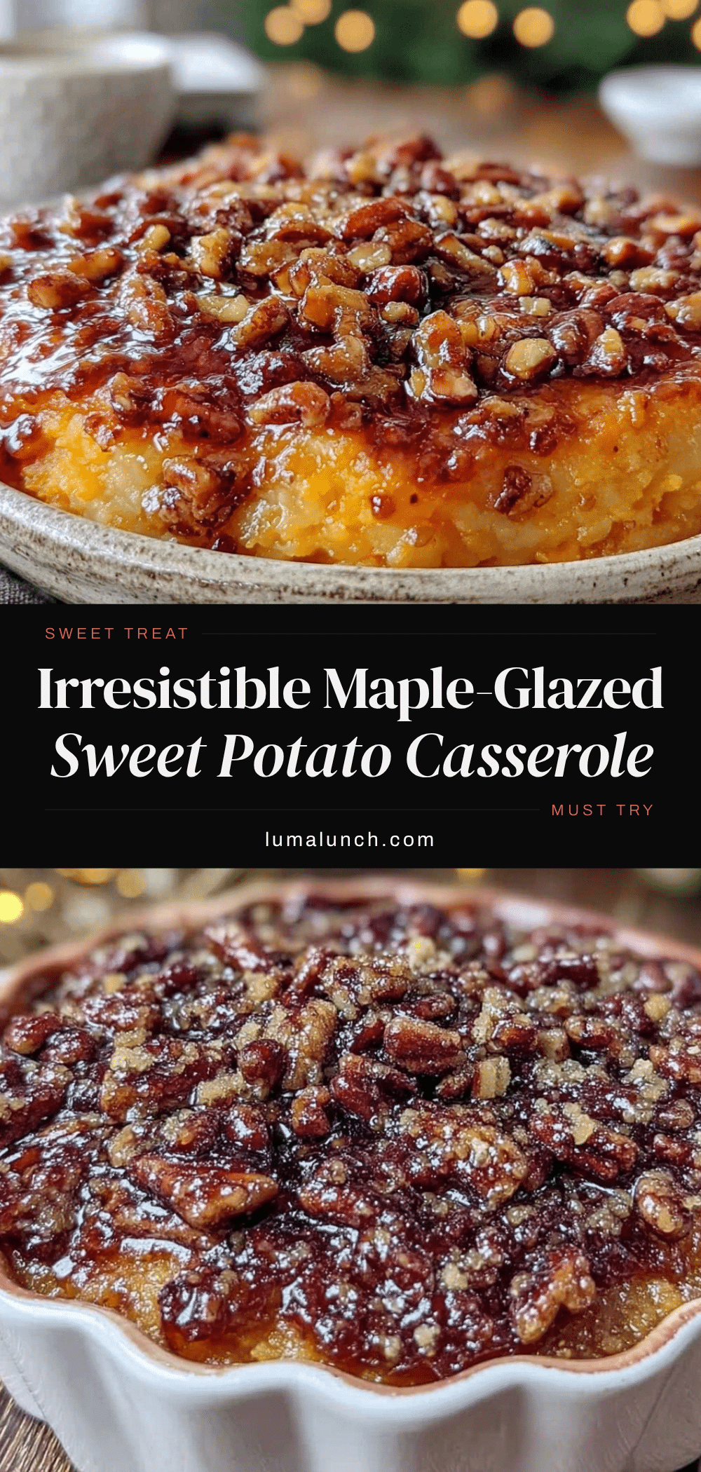 maple-glazed sweet potato casserole recipe