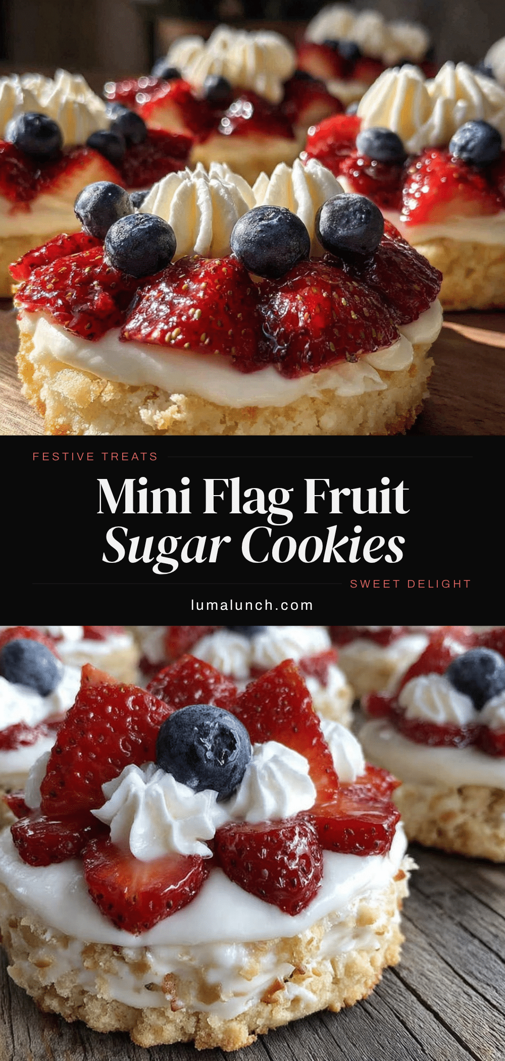 mini flag fruit pizza recipe