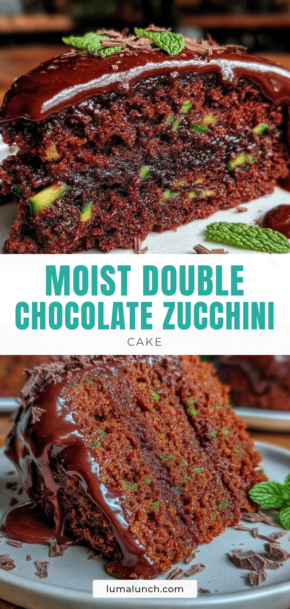 moist double chocolate zucchini cake recipe