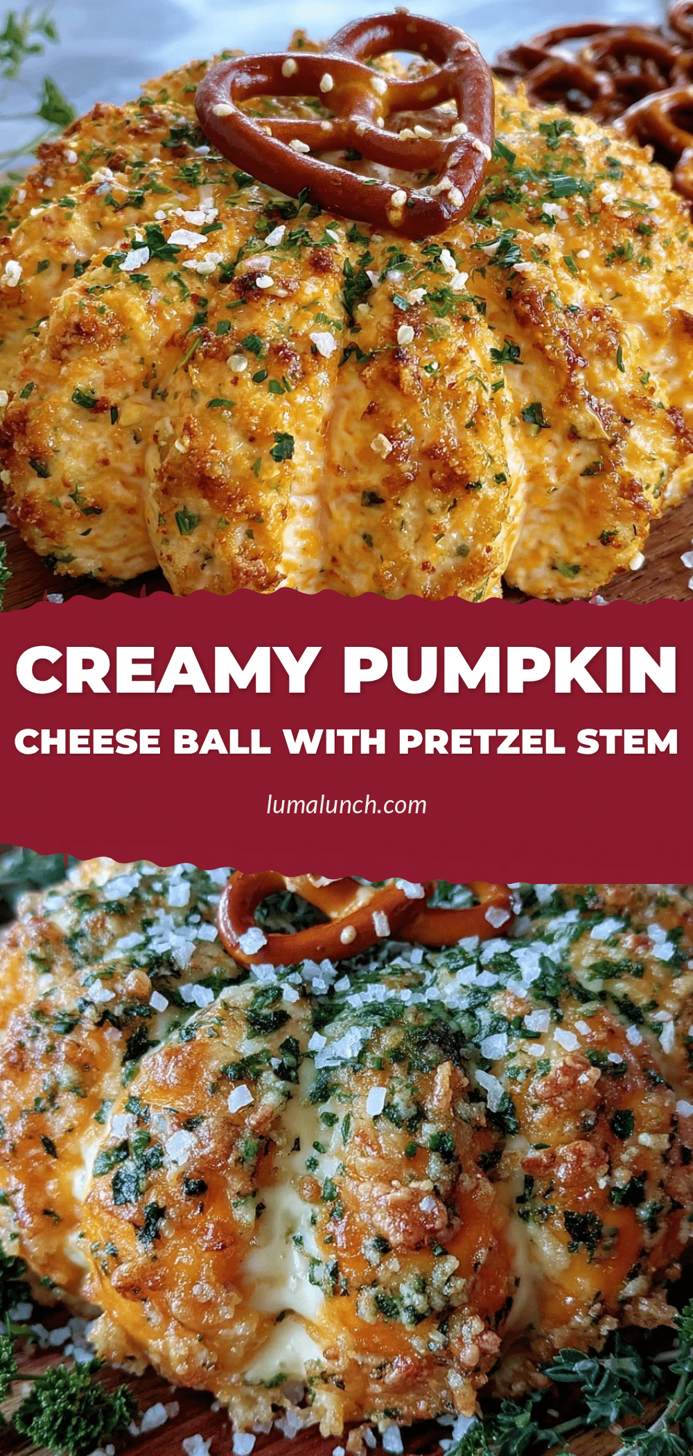 pumpkin-shaped cheese ball recipe