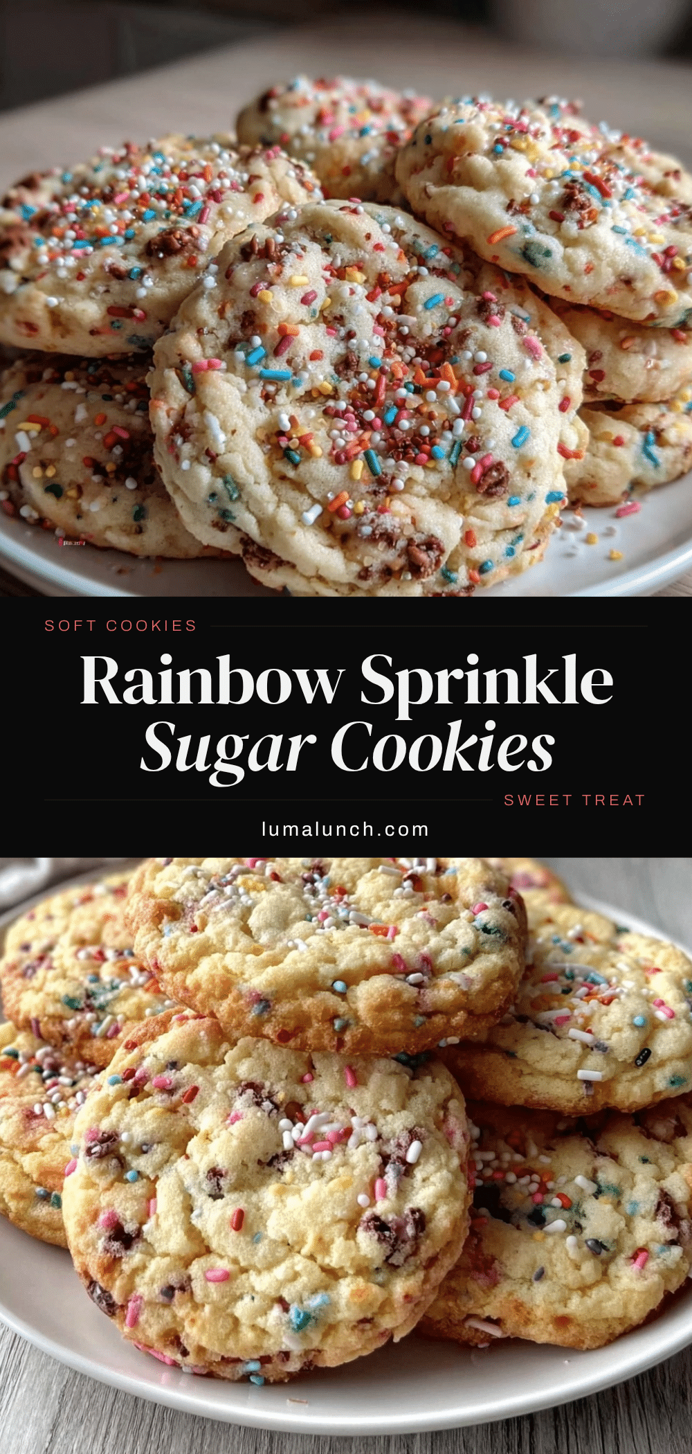 soft rainbow sprinkle sugar cookies recipe