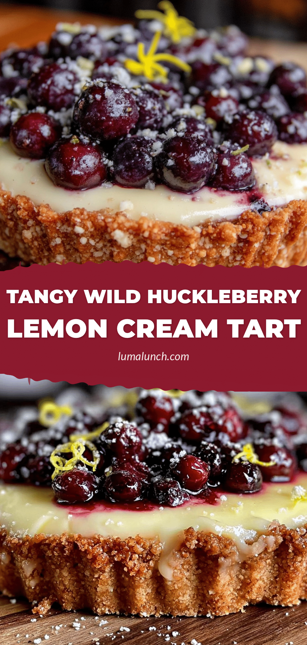 wild huckleberry lemon cream tart recipe