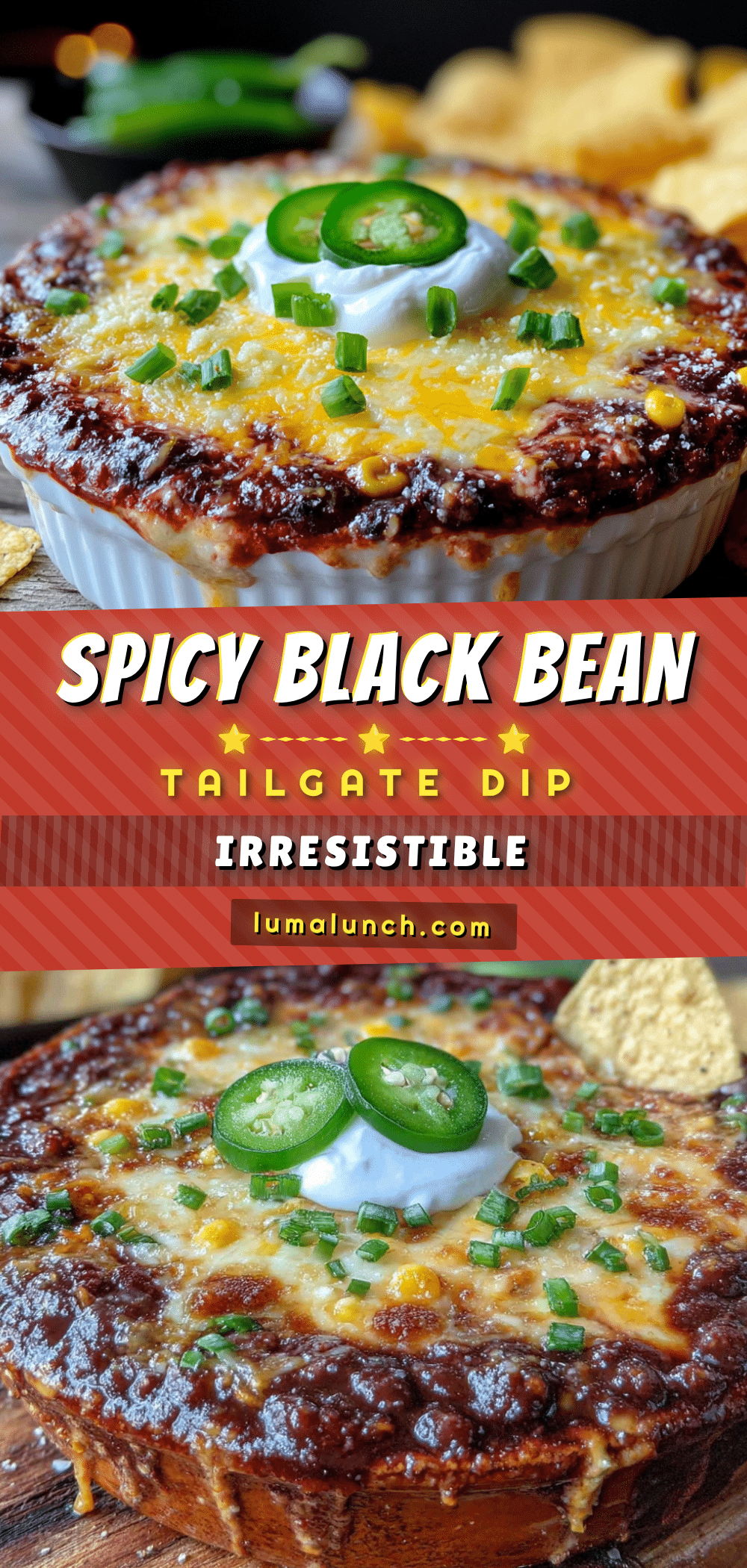 best spicy black bean tailgate dip recipe