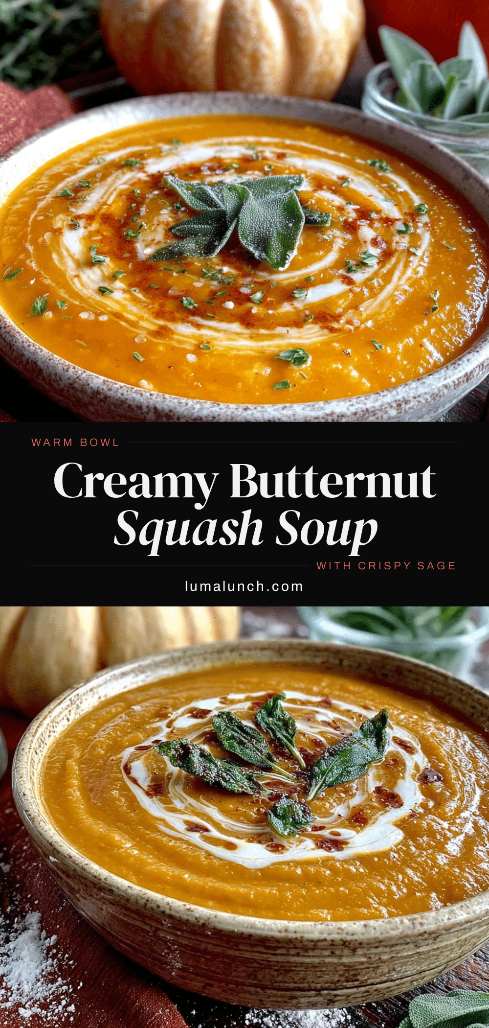 creamy butternut squash soup recipe