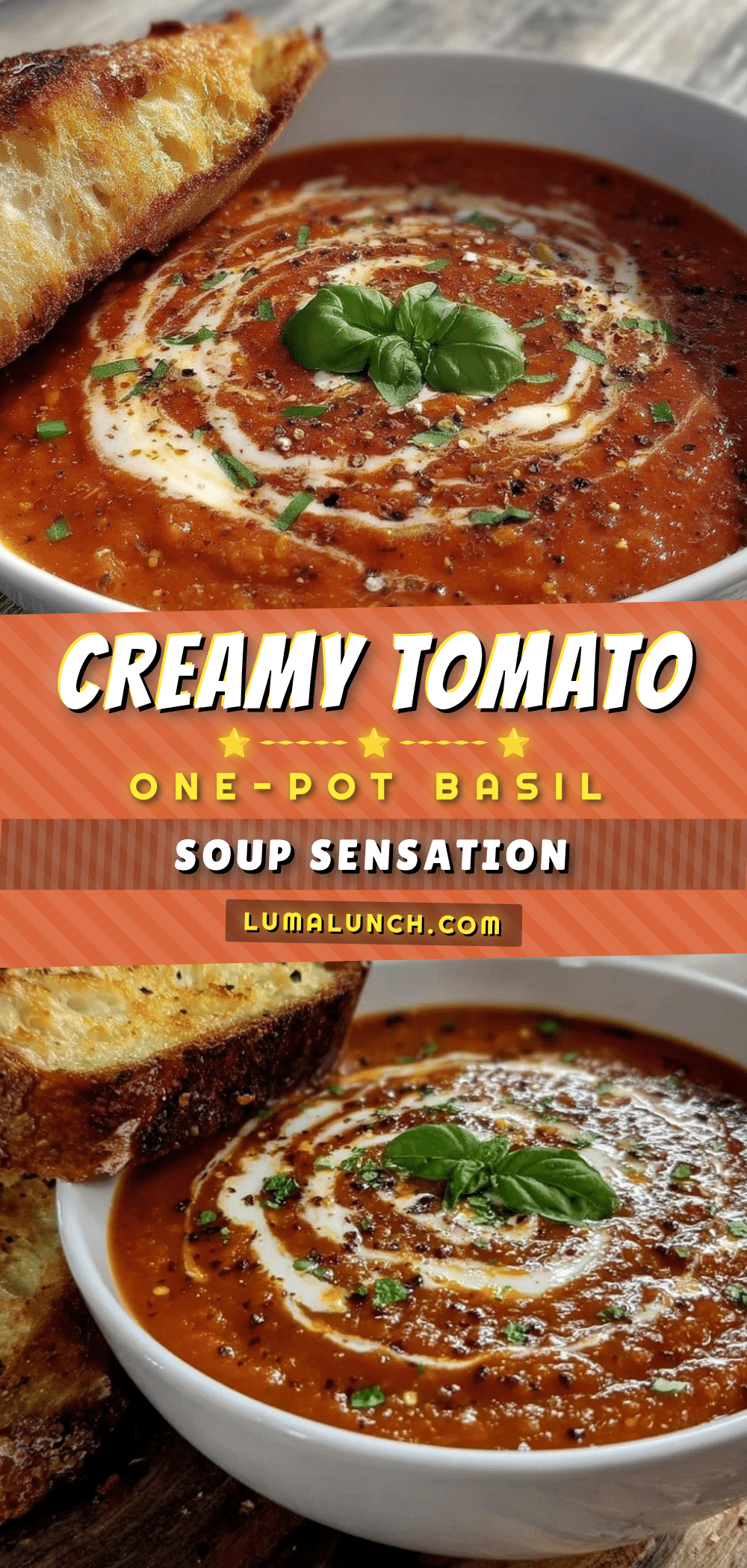 creamy one-pot tomato basil soup recipe