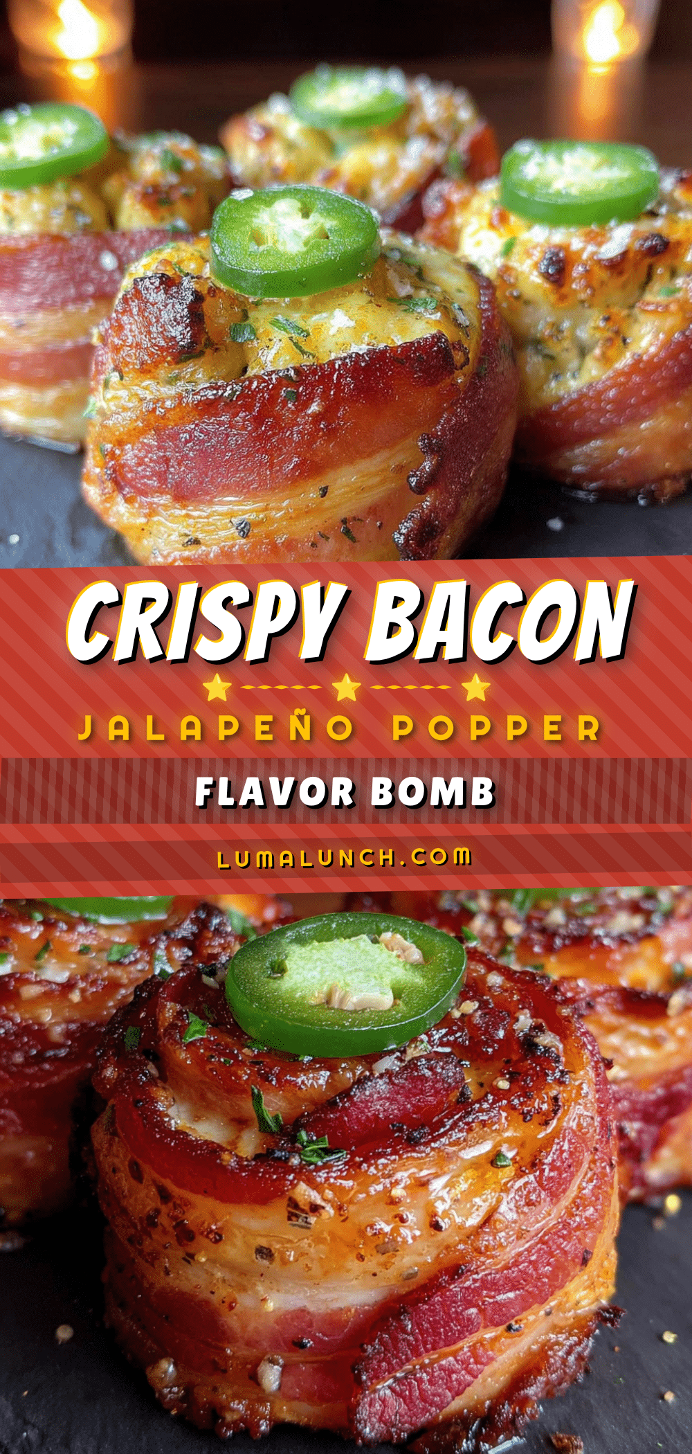 Crispy Bacon-Wrapped Jalapeño Popper Bites recipe