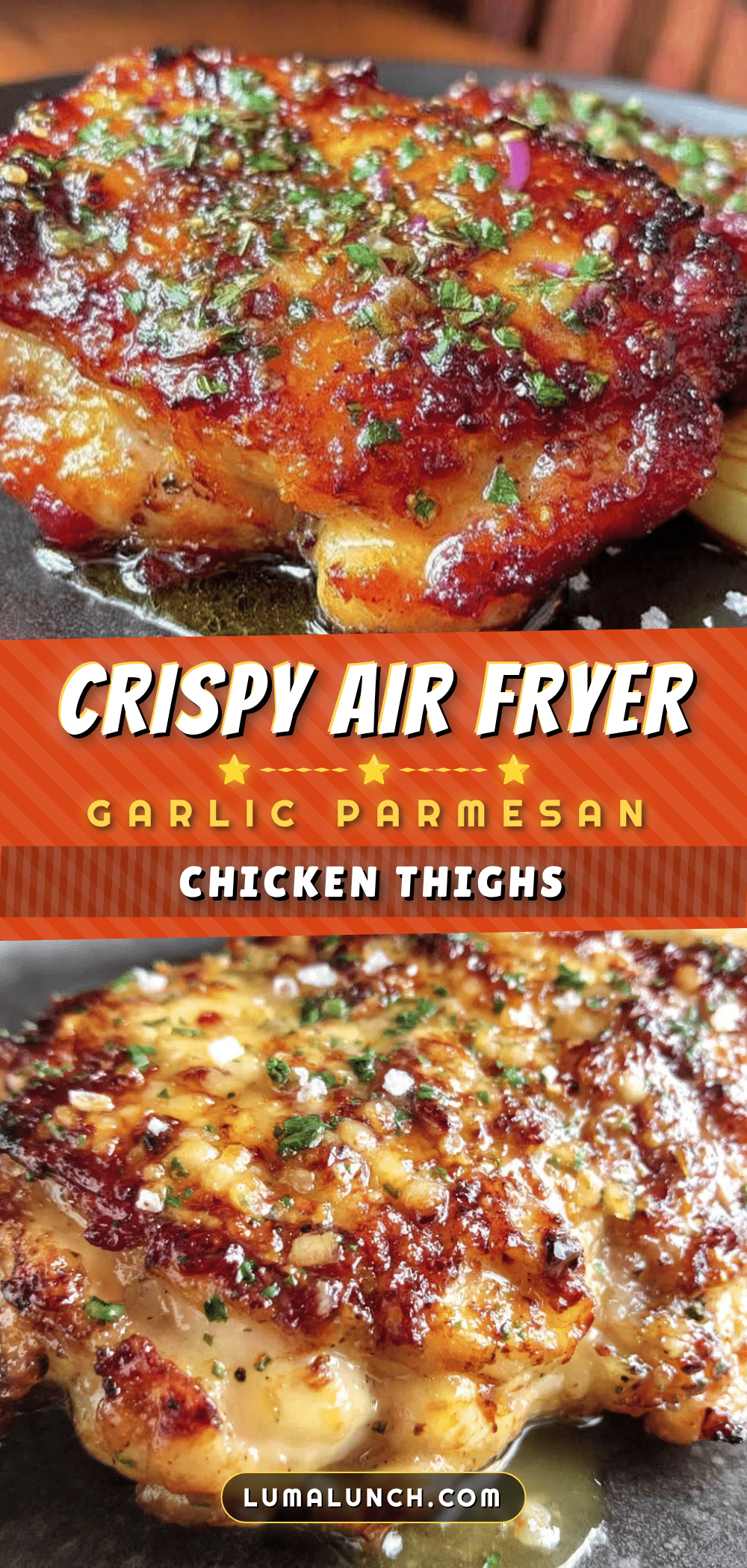 crispy garlic parmesan chicken thighs recipe