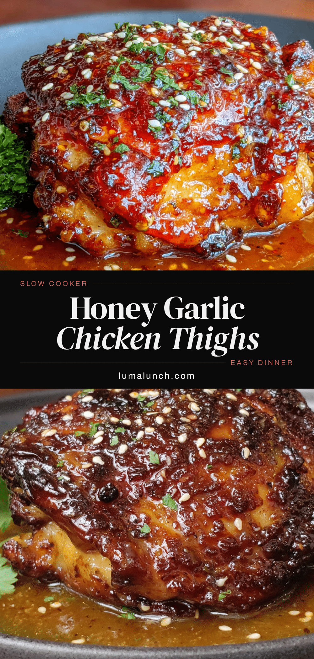 crockpot honey garlic chicken thighs recipe