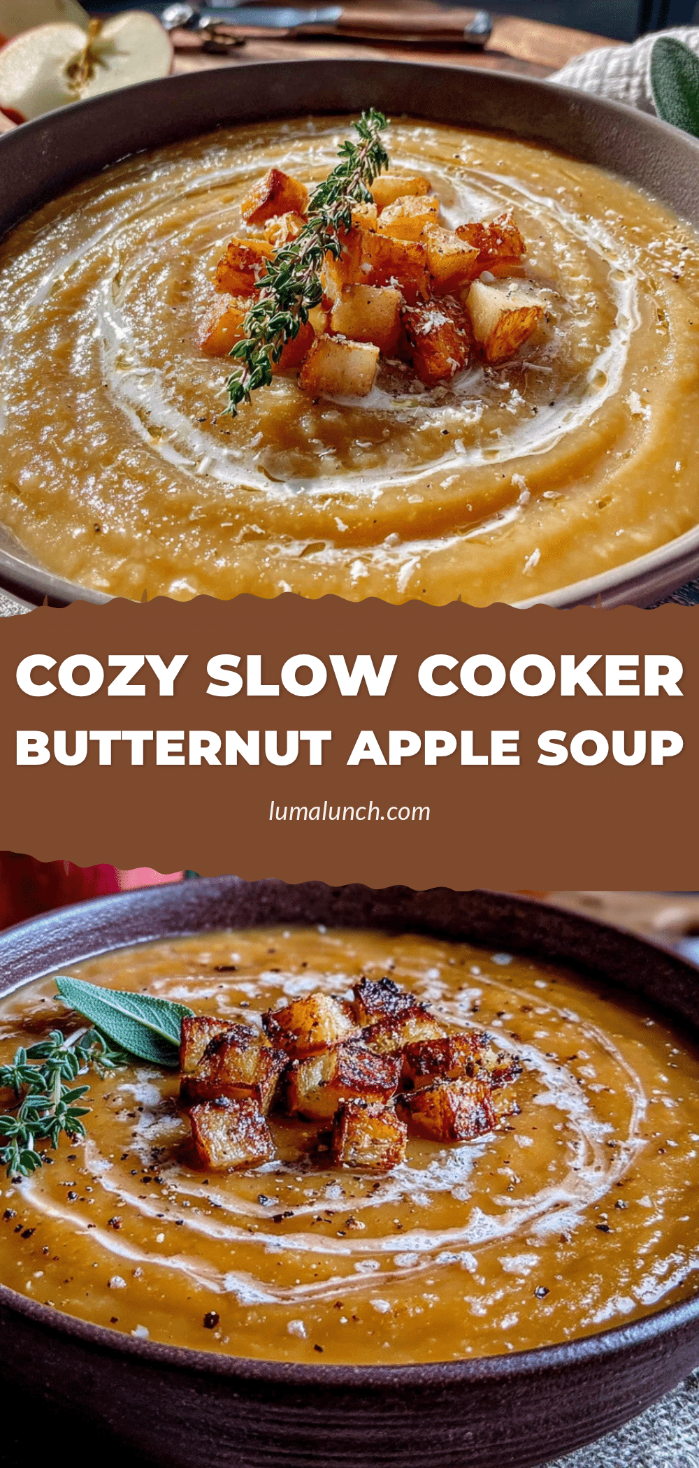 easy slow cooker butternut squash apple soup recipe