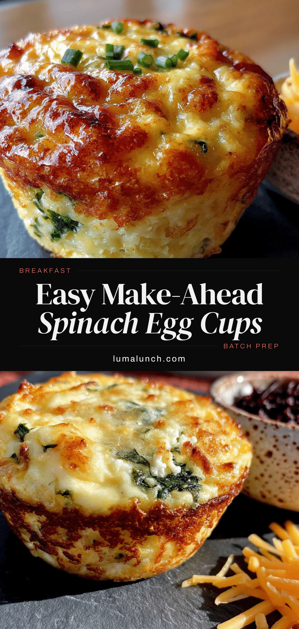 egg muffin cups with spinach and cheese recipe