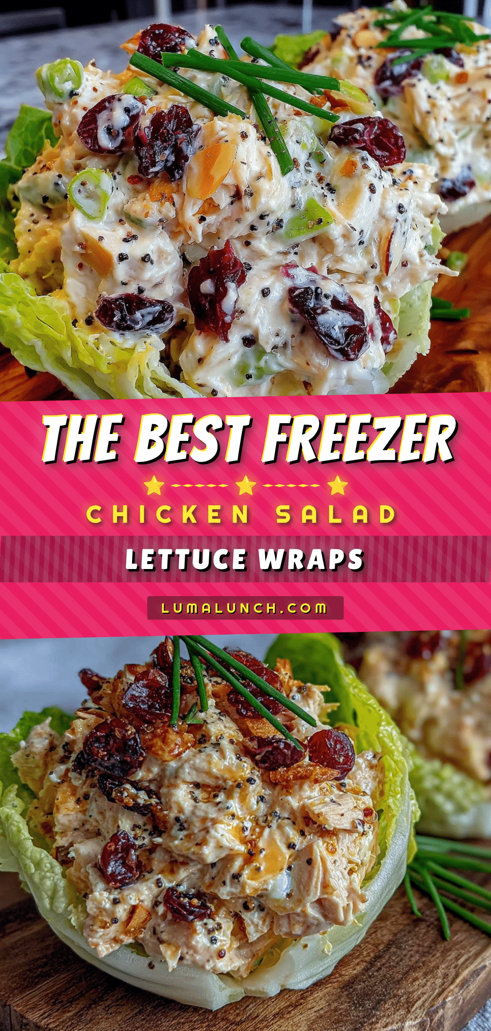 freezer-friendly chicken salad lettuce wraps recipe