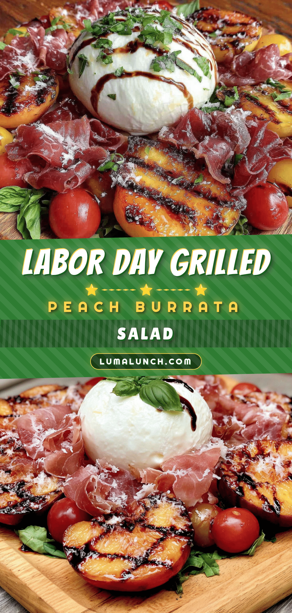 grilled peach burrata salad recipe