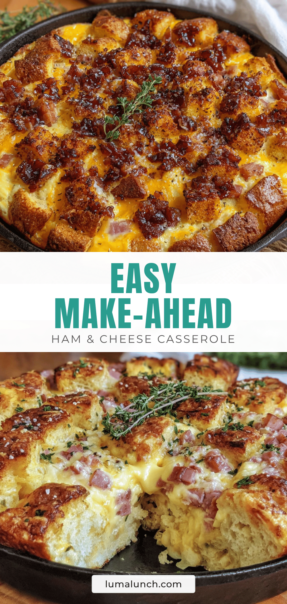 ham and cheese breakfast casserole recipe
