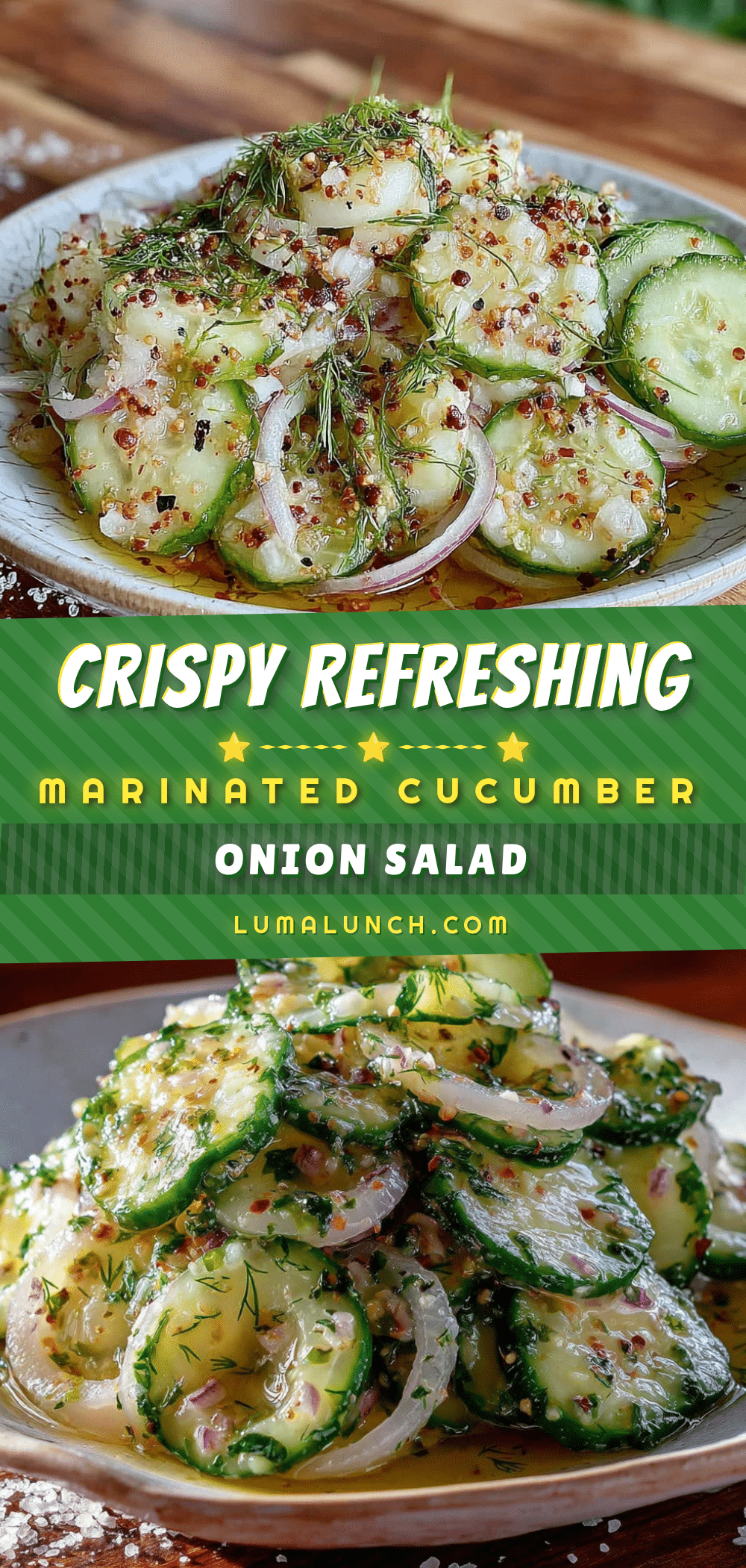 marinated cucumber and onion salad recipe