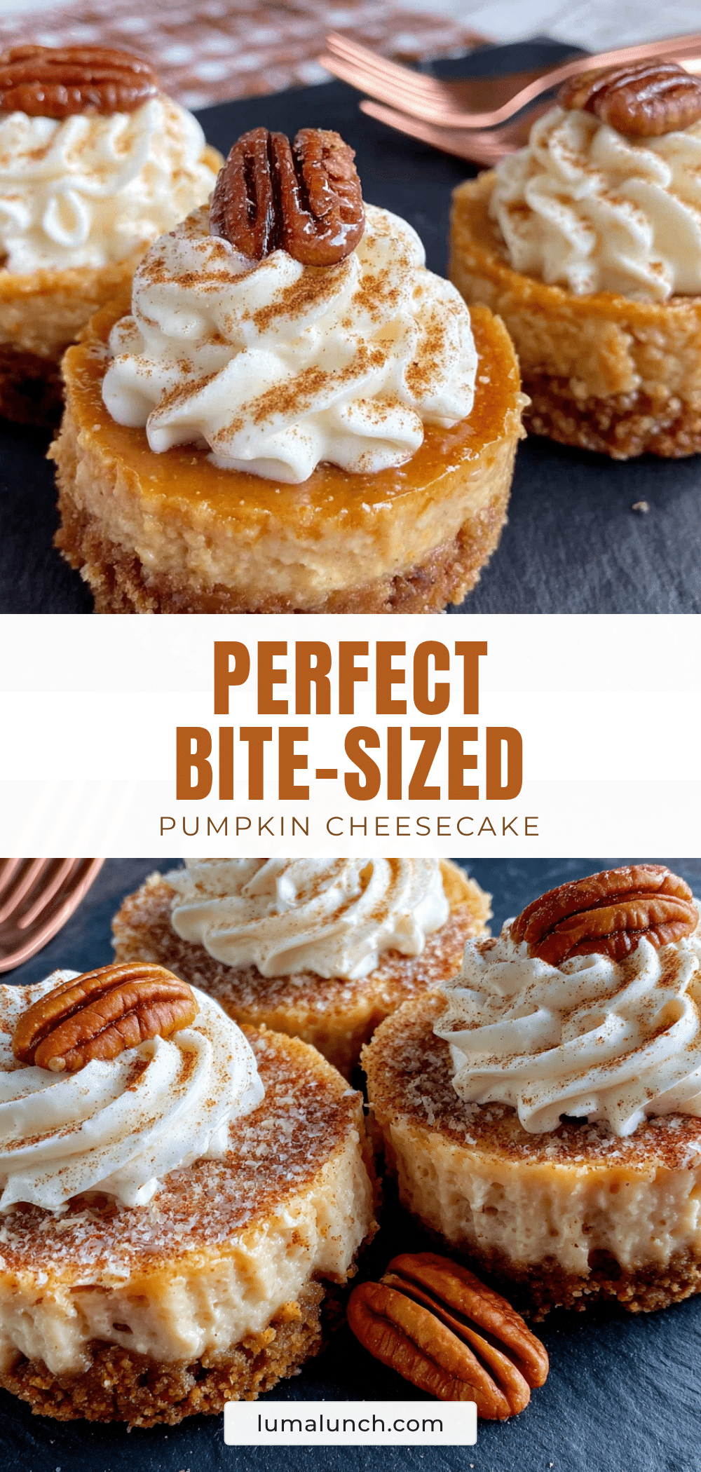 mini pumpkin cheesecake bites recipe
