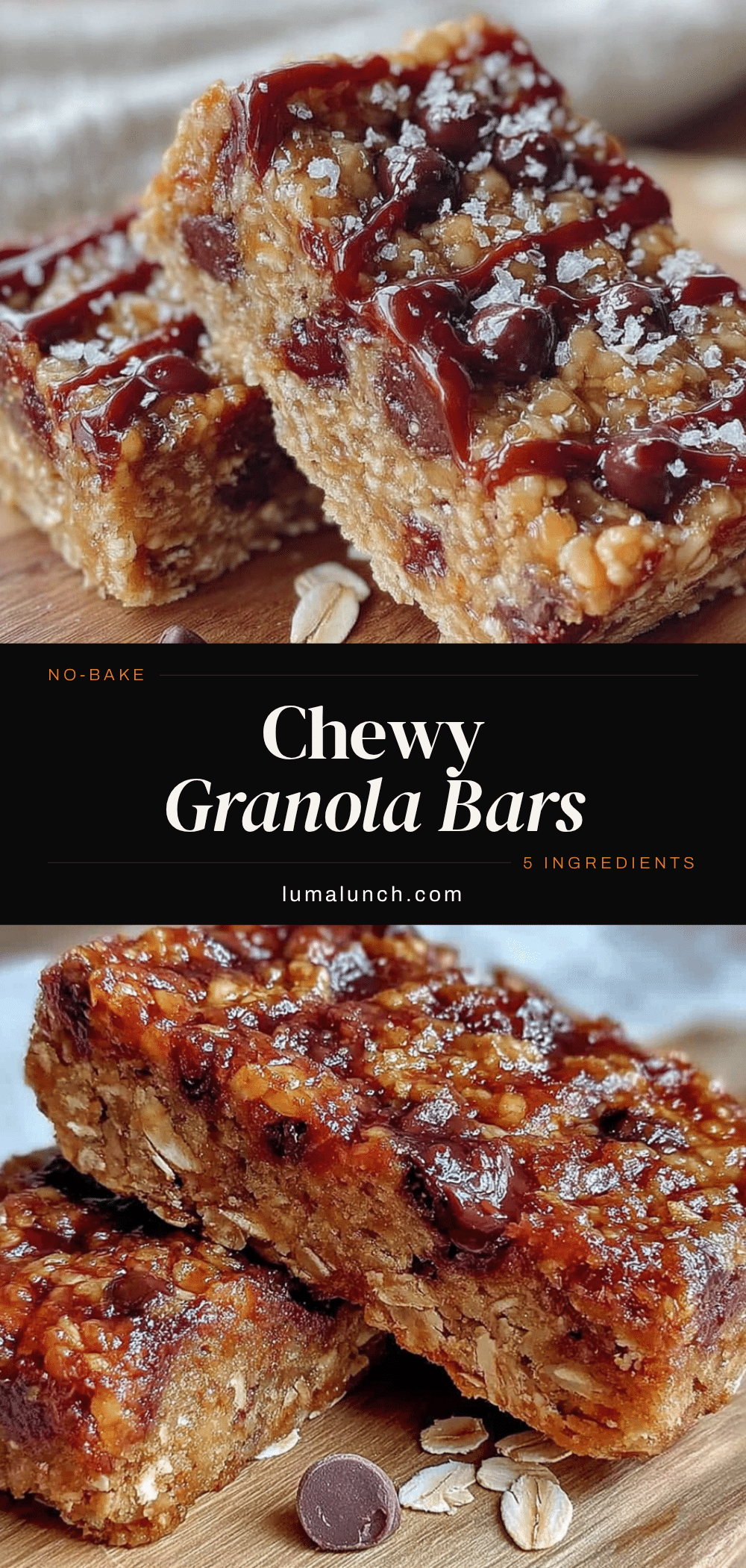 no-bake chocolate chip granola bars recipe