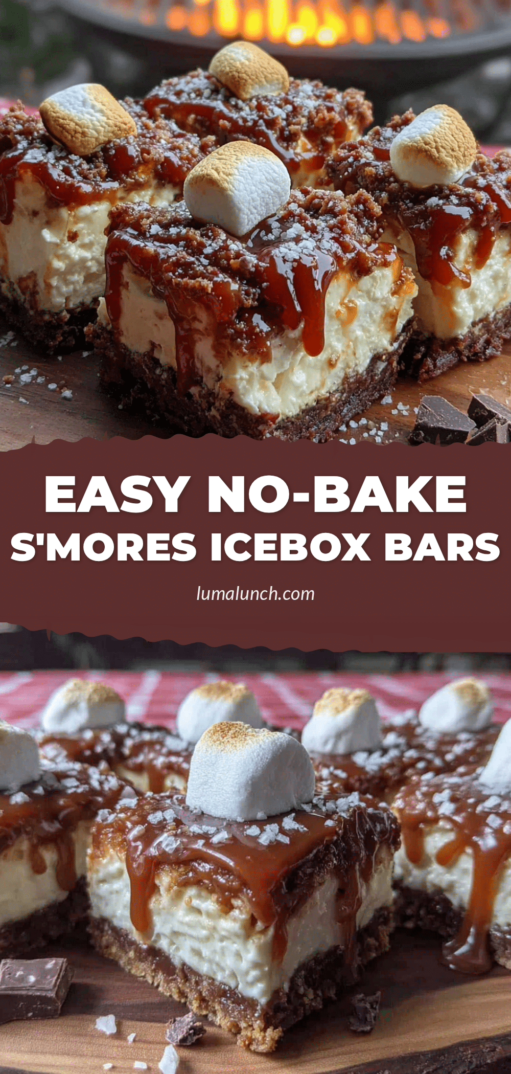 no-bake smores icebox bars recipe