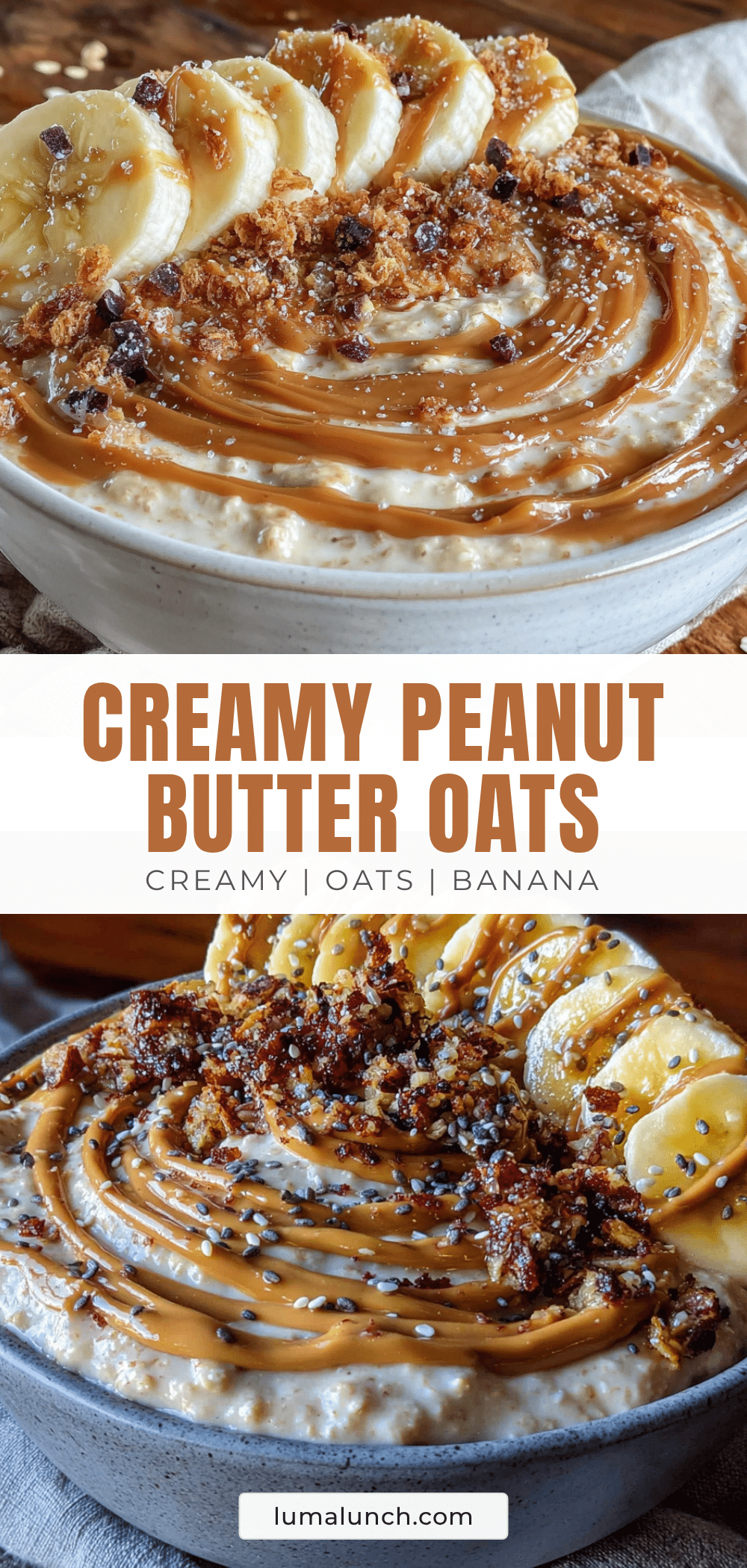 peanut butter banana overnight oats recipe