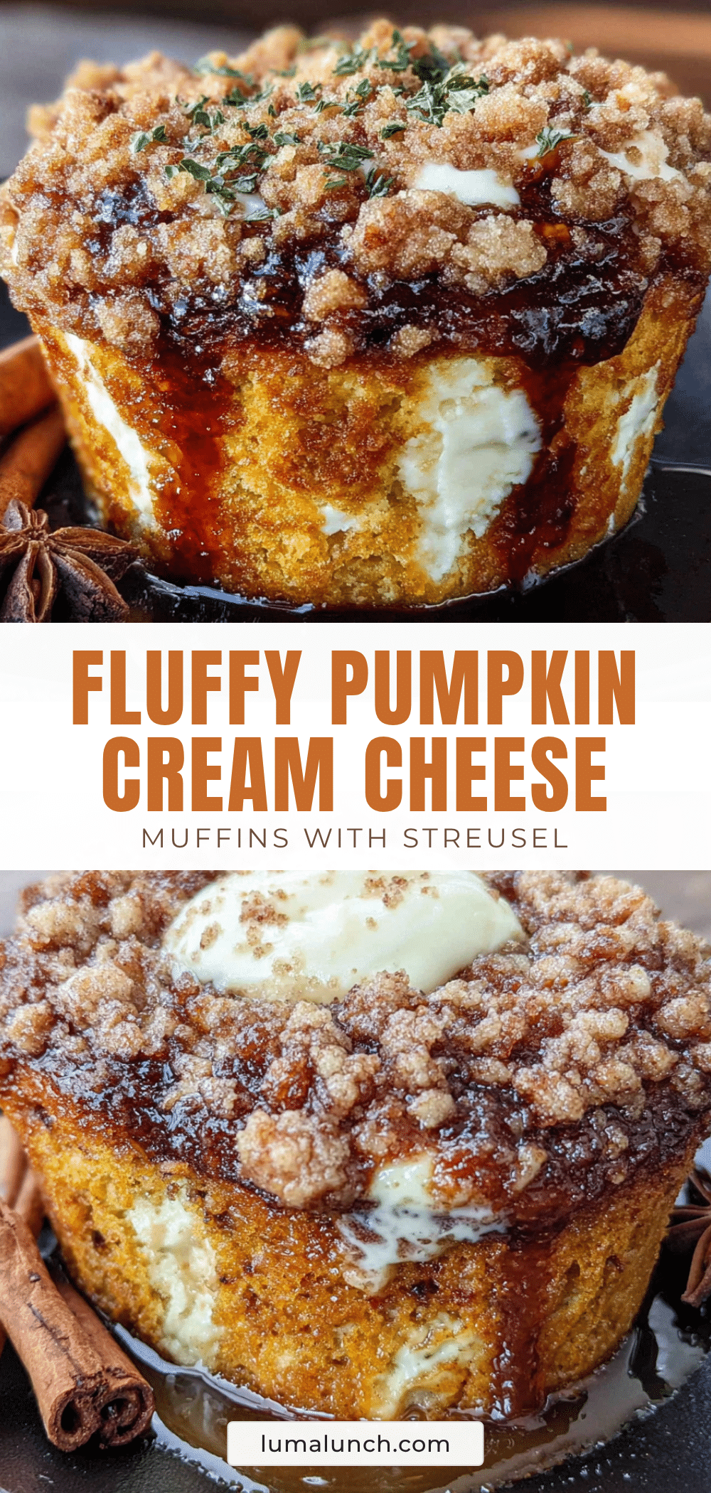 pumpkin cream cheese muffins recipe