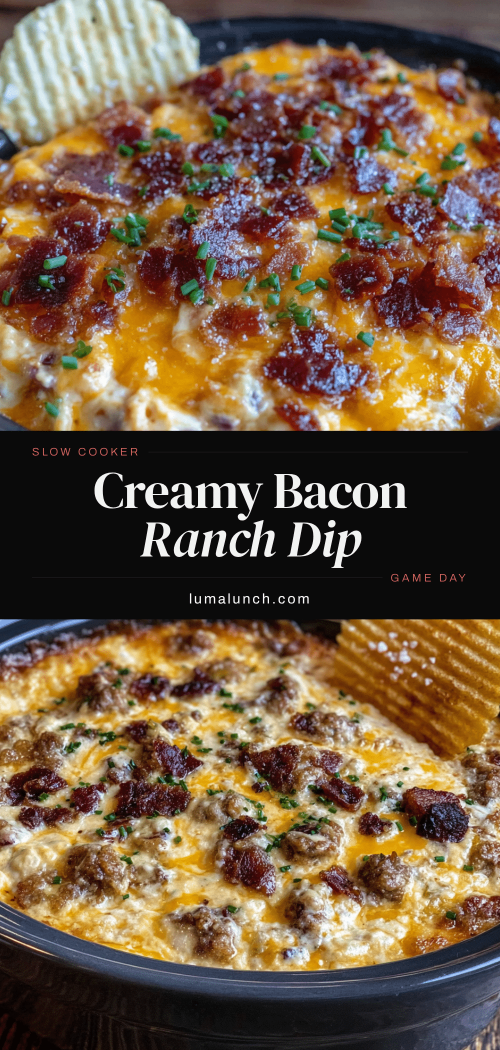 slow cooker bacon ranch dip recipe