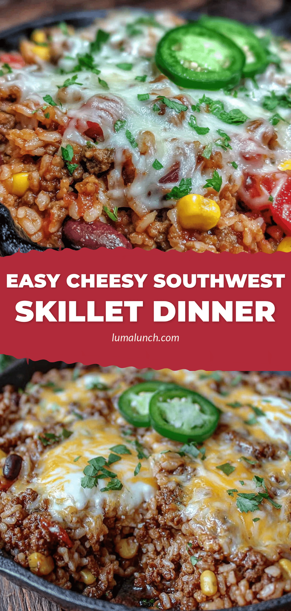 Southwest ground beef skillet recipe