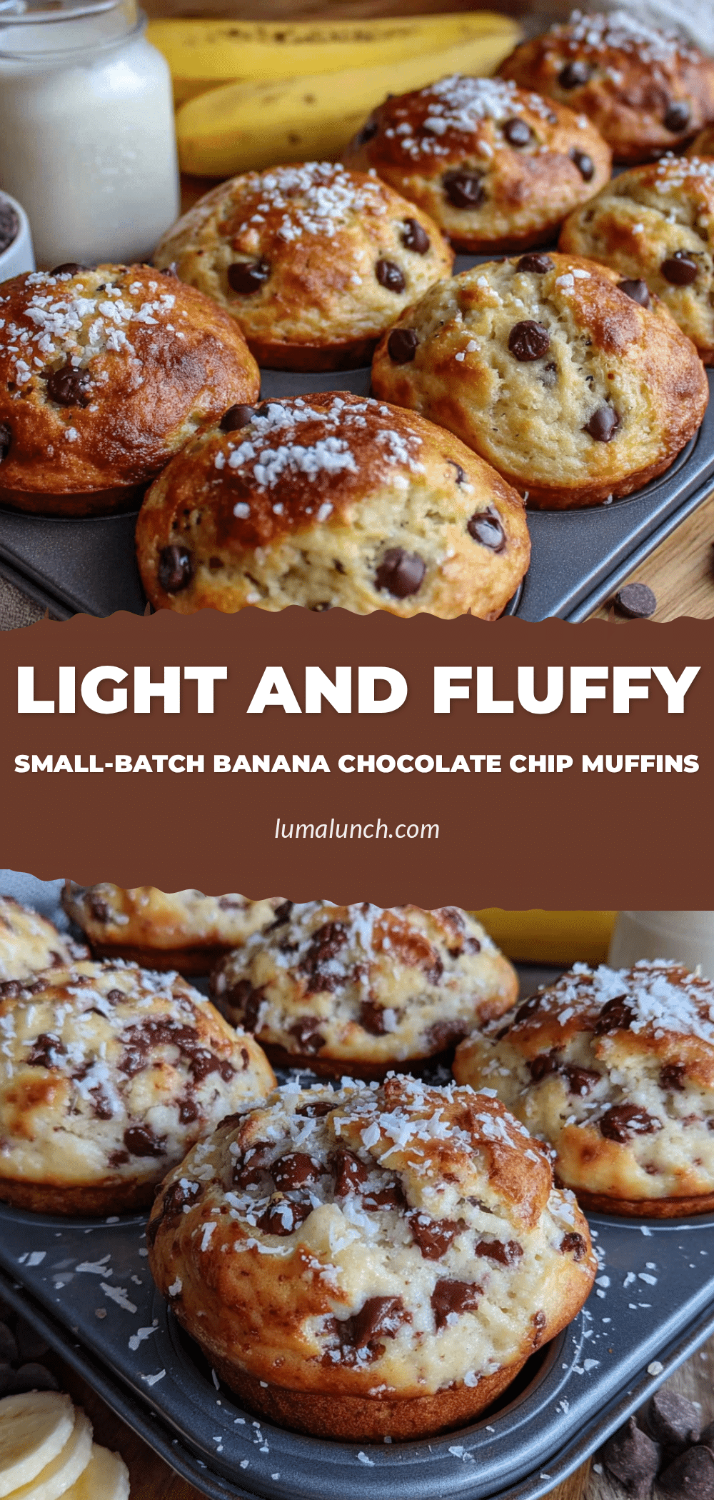 banana chocolate chip muffins recipe