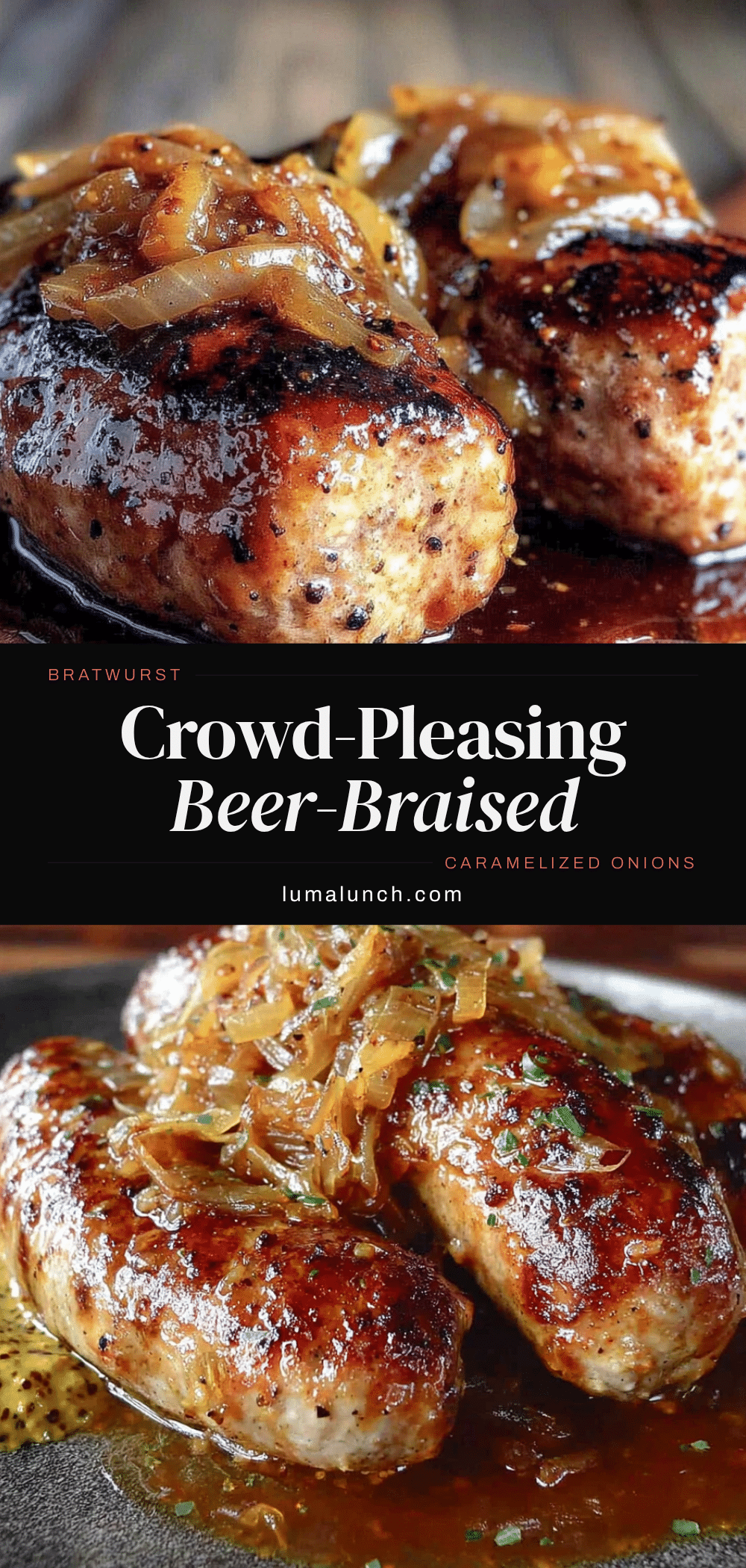 beer-braised bratwurst recipe