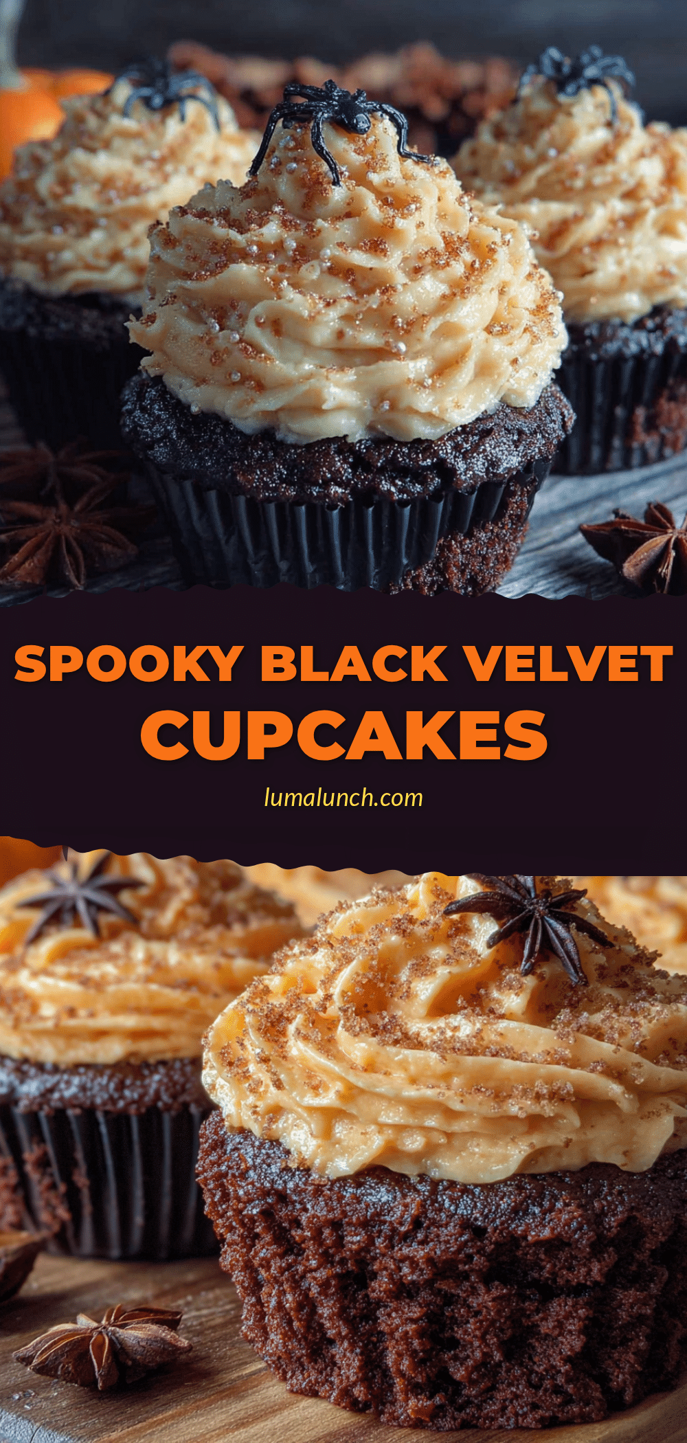 black velvet halloween cupcakes recipe