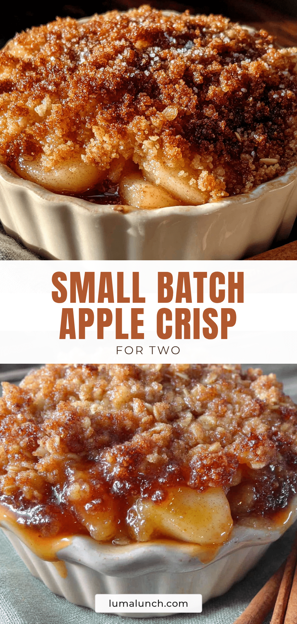 cozy small-batch apple crisp for two recipe