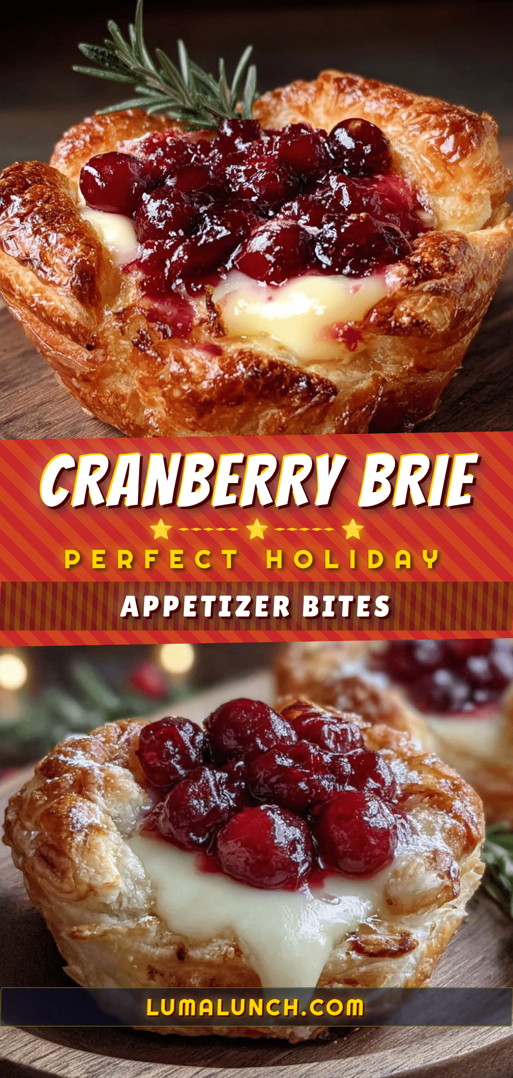 cranberry brie bites recipe